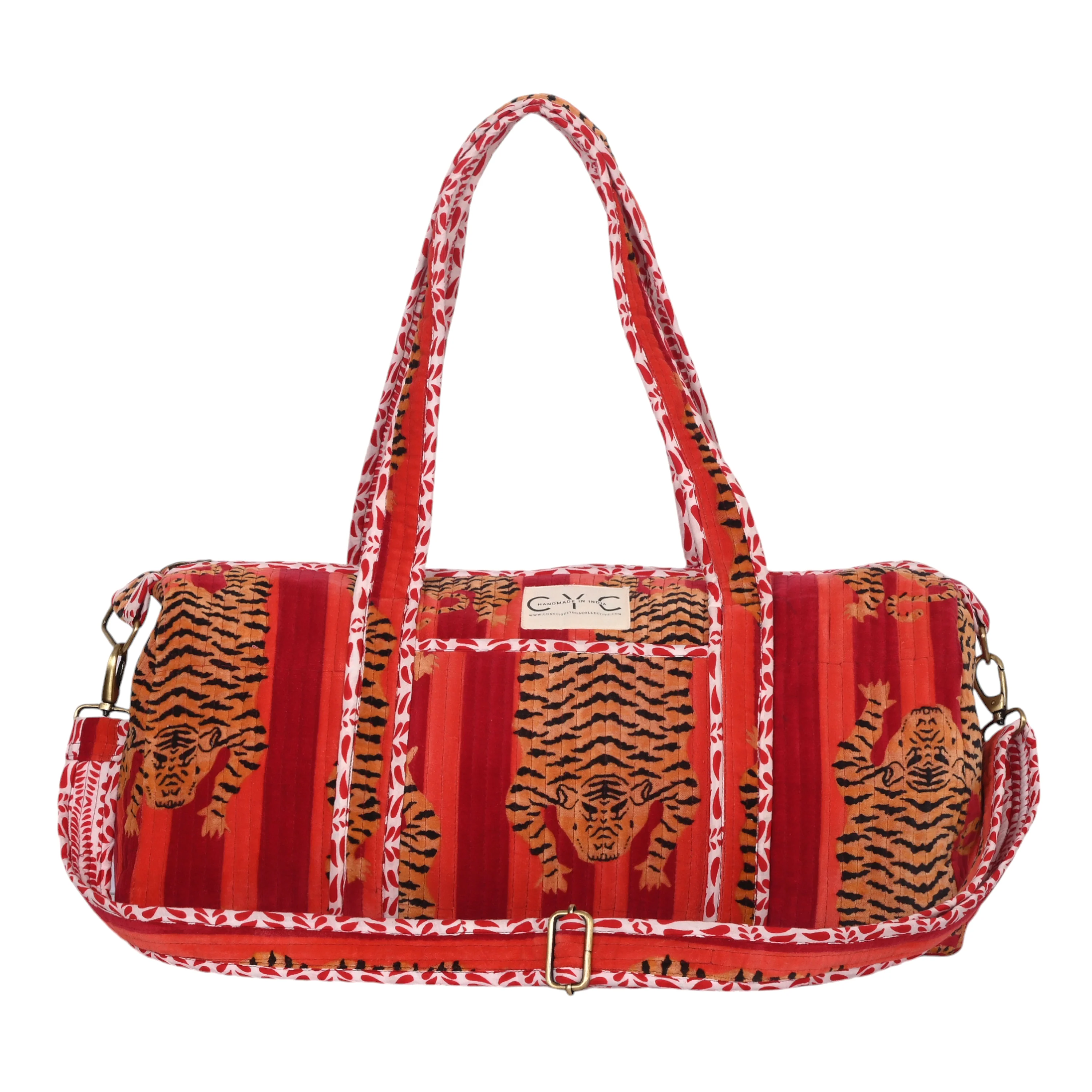 The Tibetan Tiger Velvet Weekender - Image 16