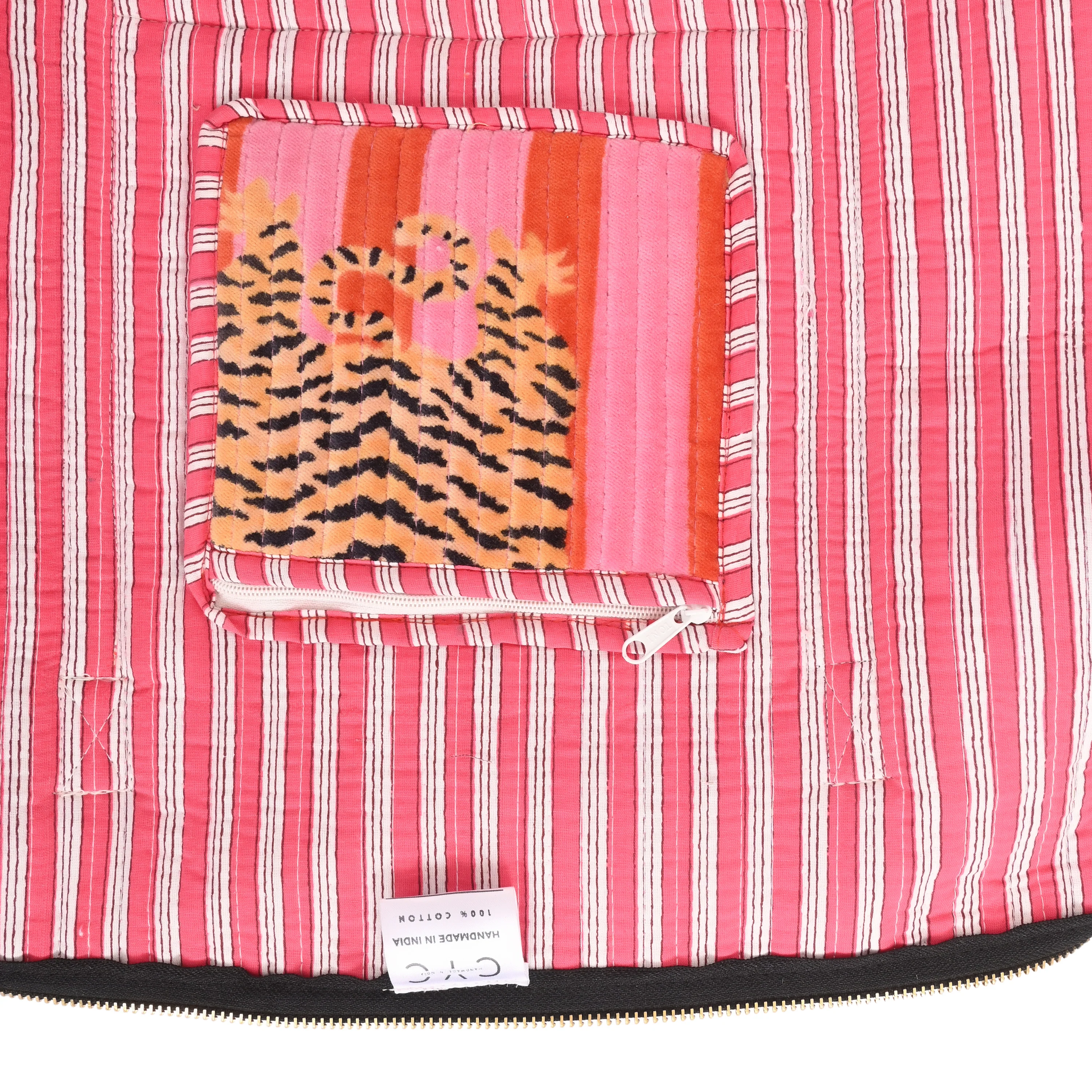 The Tibetan Tiger Velvet Weekender - Image 18