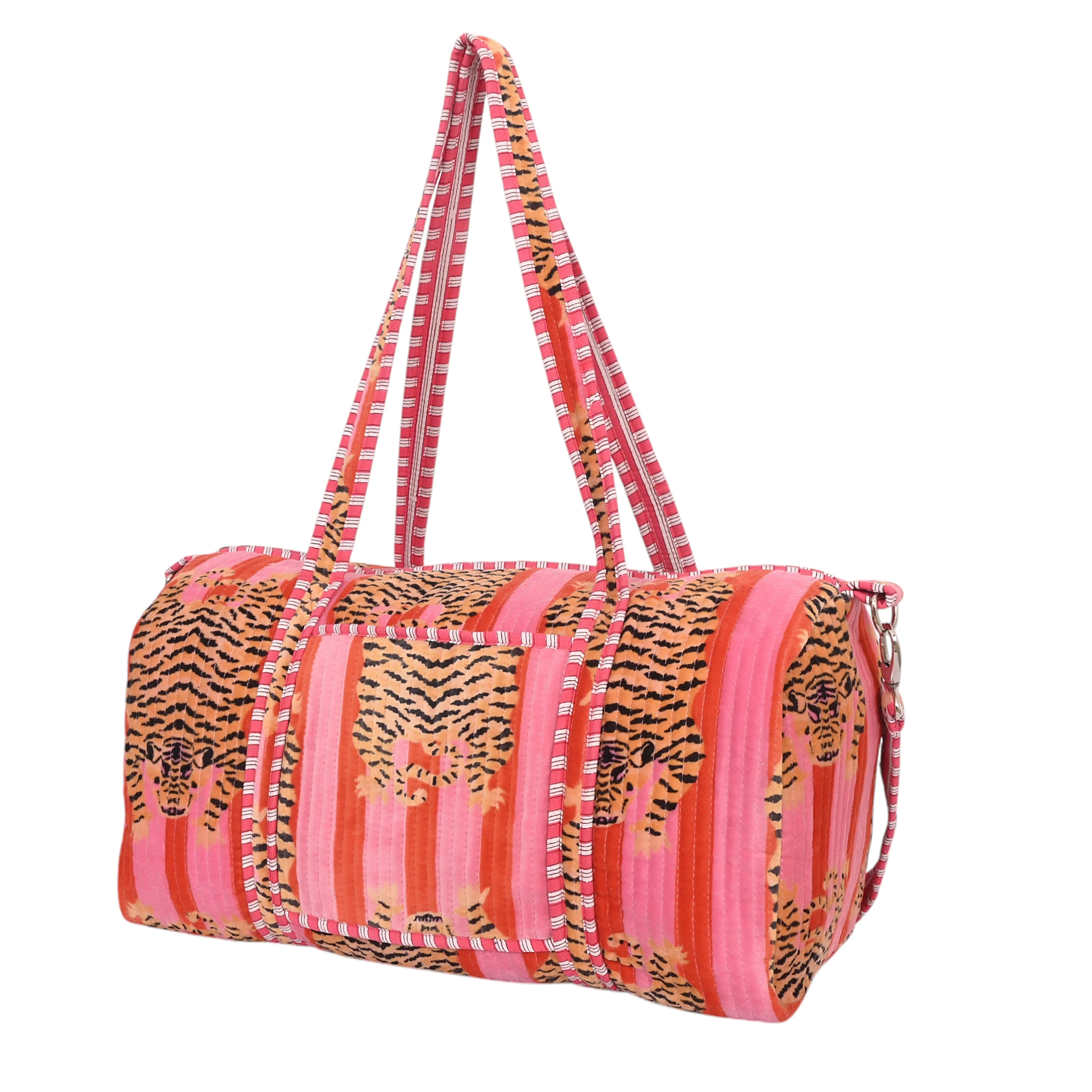 The Tibetan Tiger Velvet Weekender - Image 20