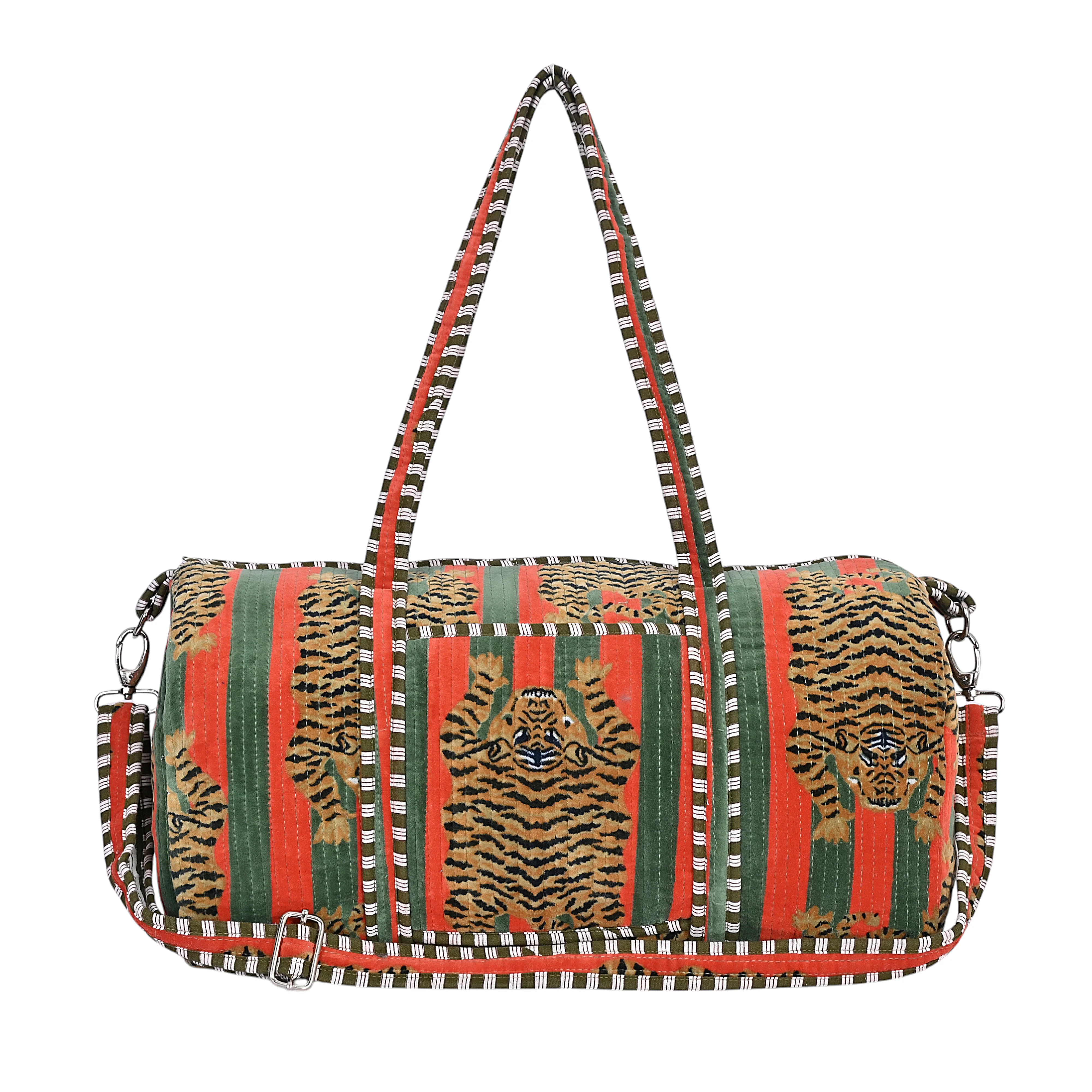 The Tibetan Tiger Velvet Weekender - Image 30