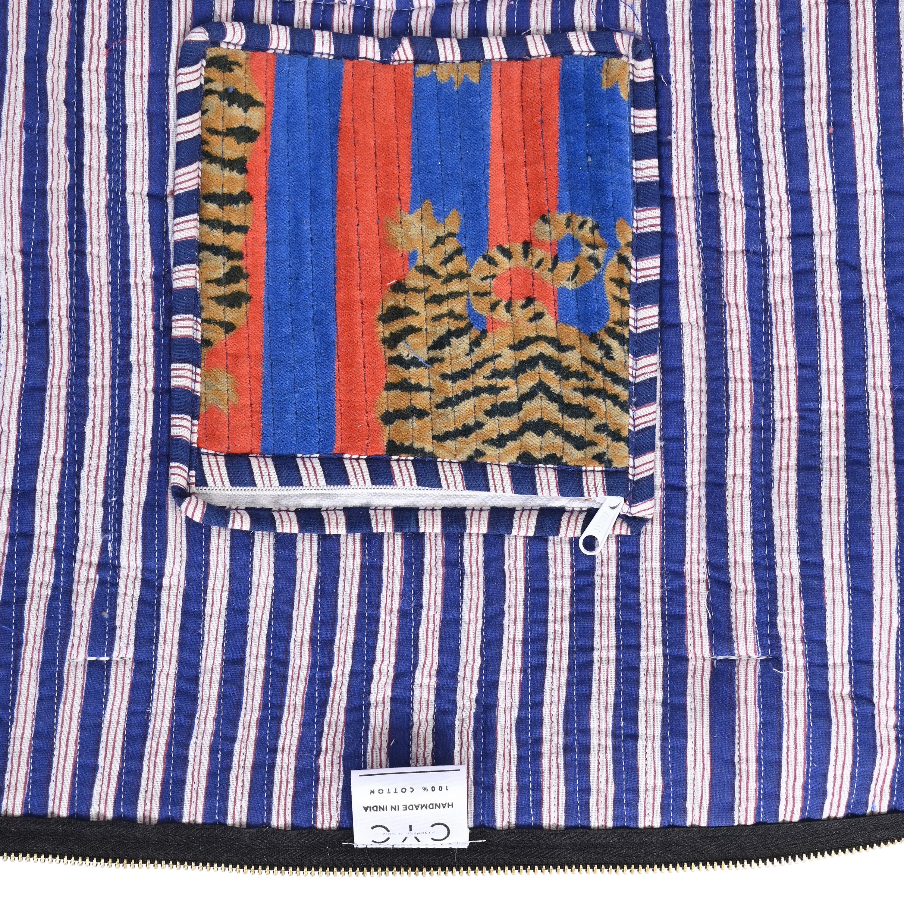 The Tibetan Tiger Velvet Weekender - Image 36