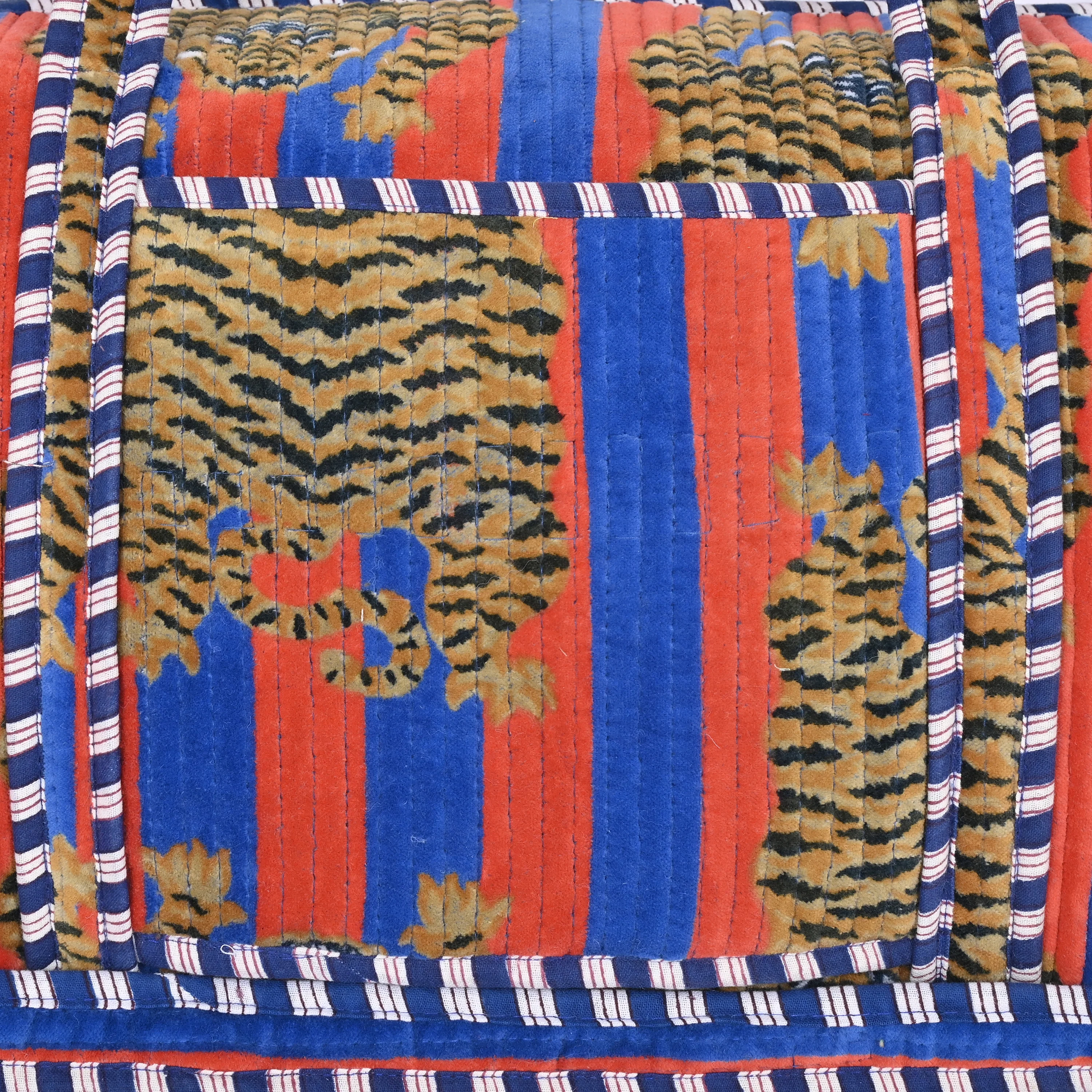 The Tibetan Tiger Velvet Weekender - Image 37