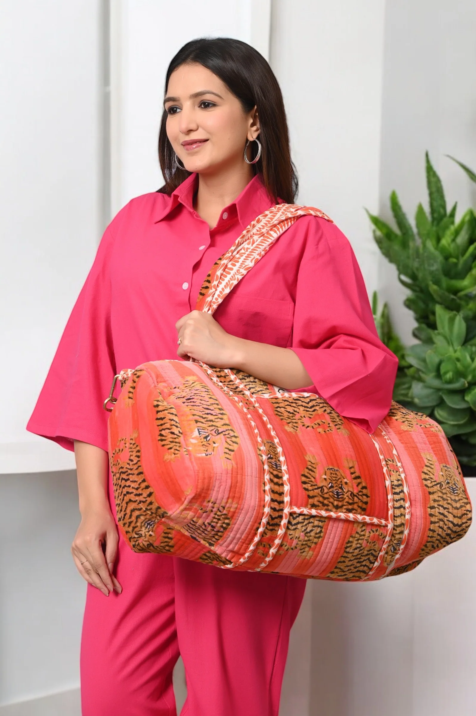 The Tibetan Tiger Velvet Weekender - Image 5