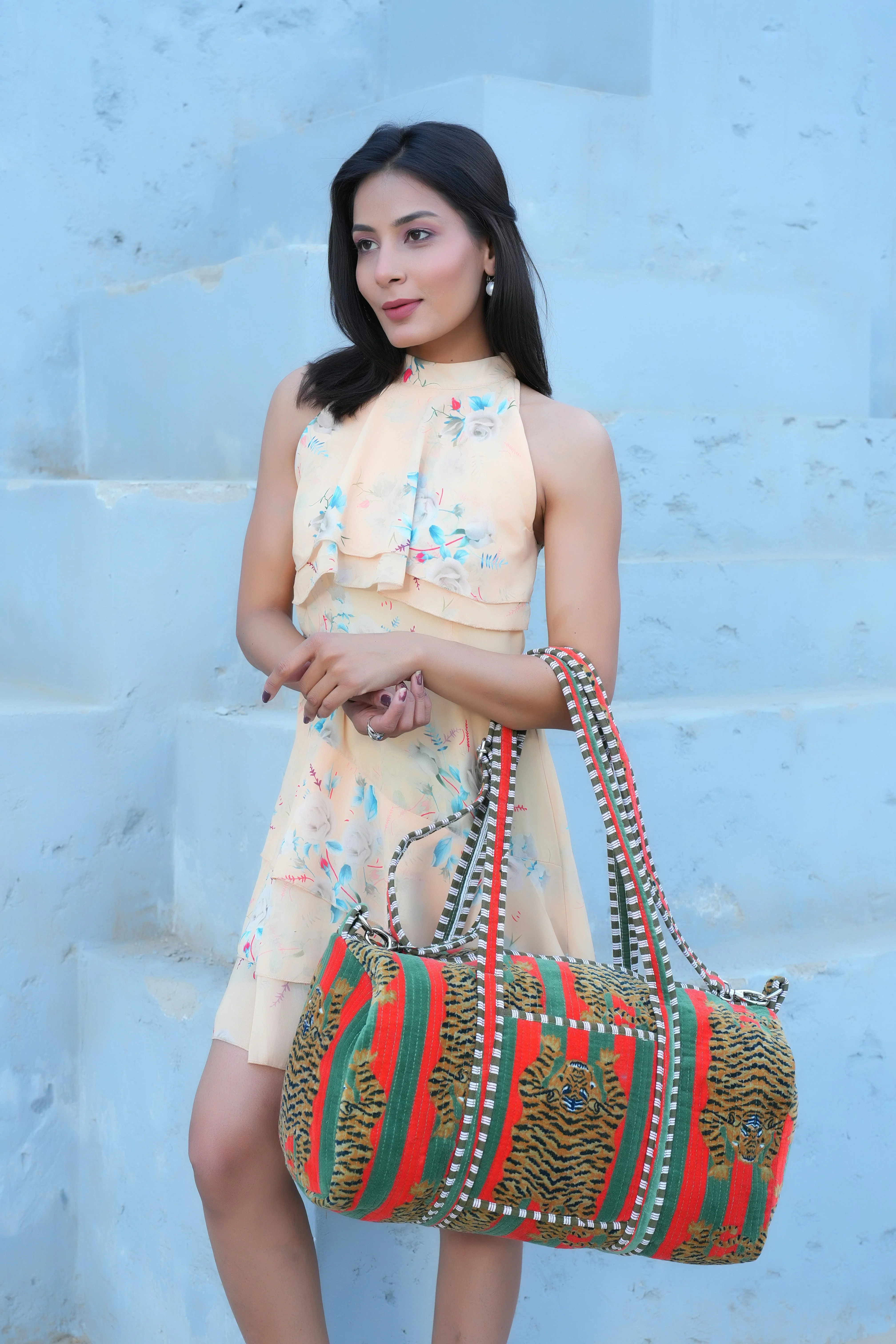 The Tibetan Tiger Velvet Weekender - Image 53