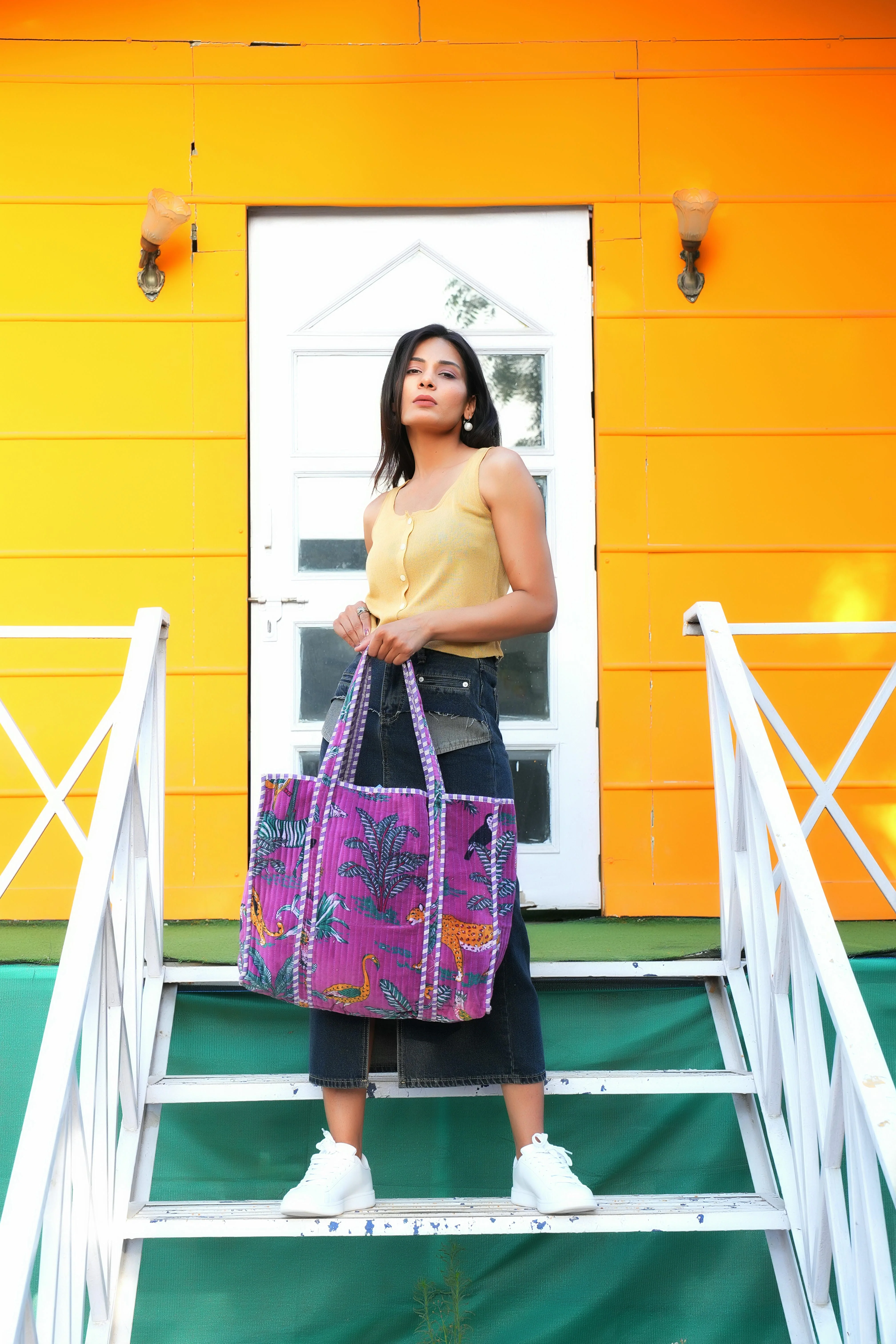 The Jungle Tote in Velvet - Image 108