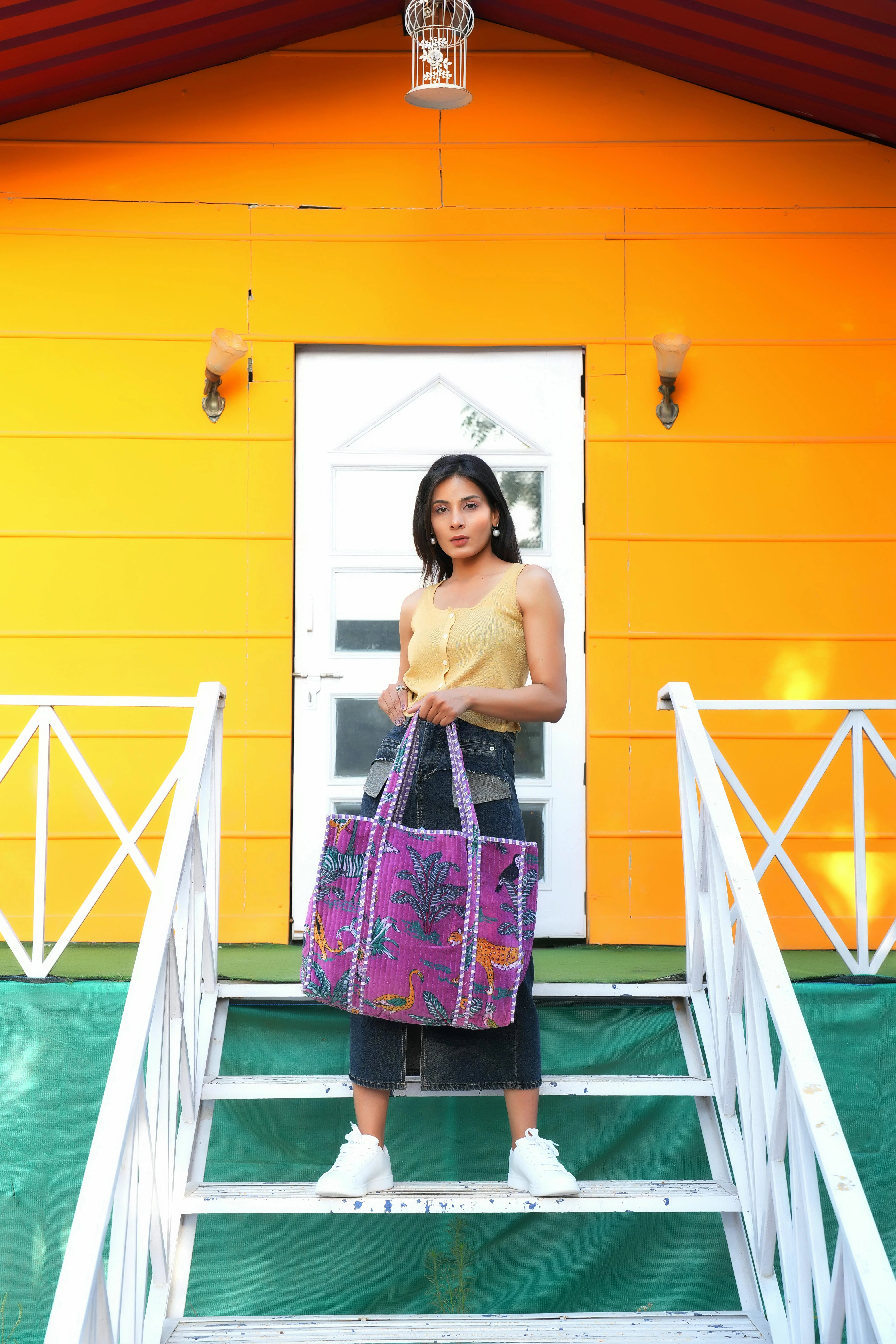 The Jungle Tote in Velvet - Image 109