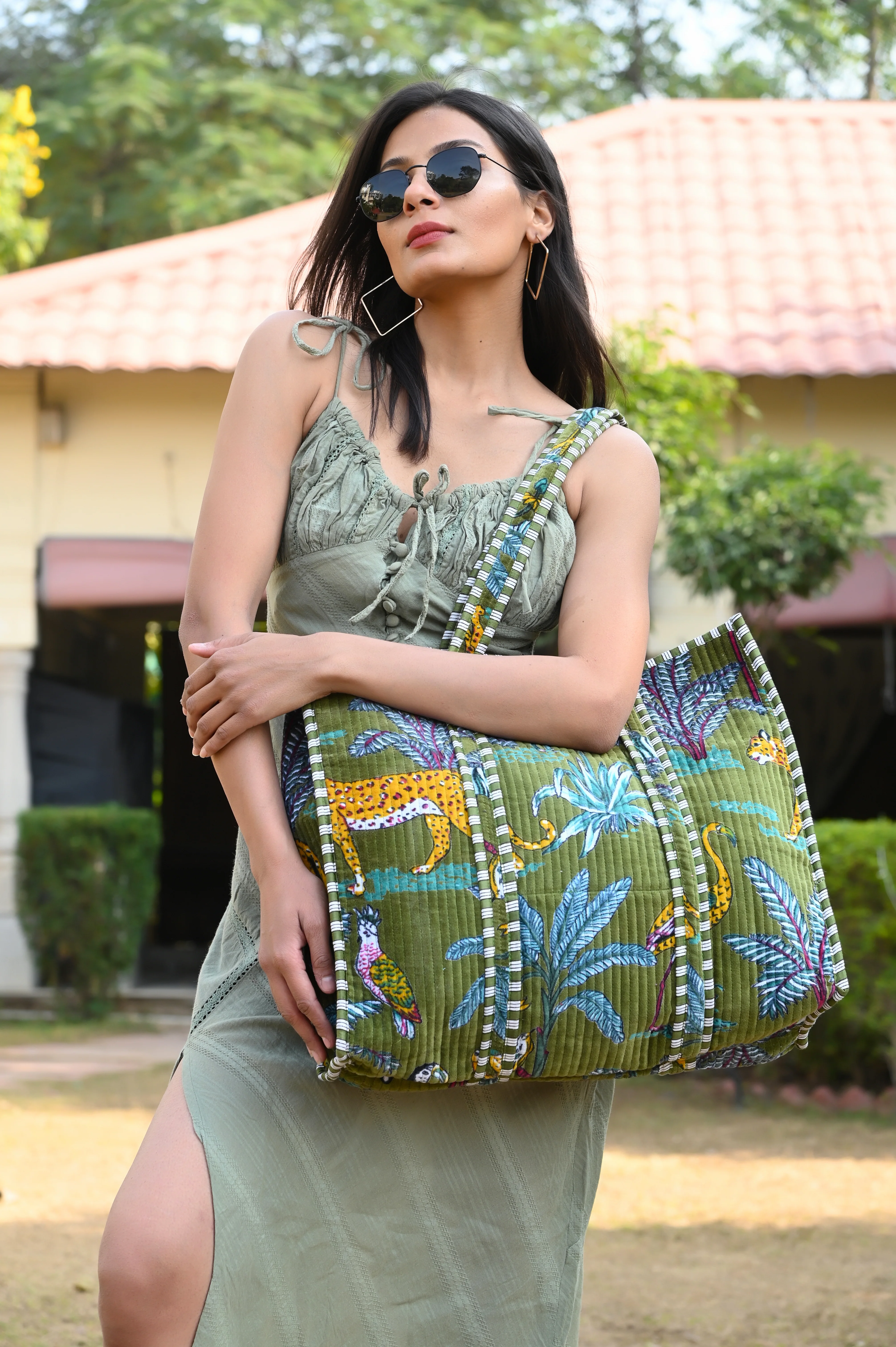 The Jungle Tote in Velvet - Image 166