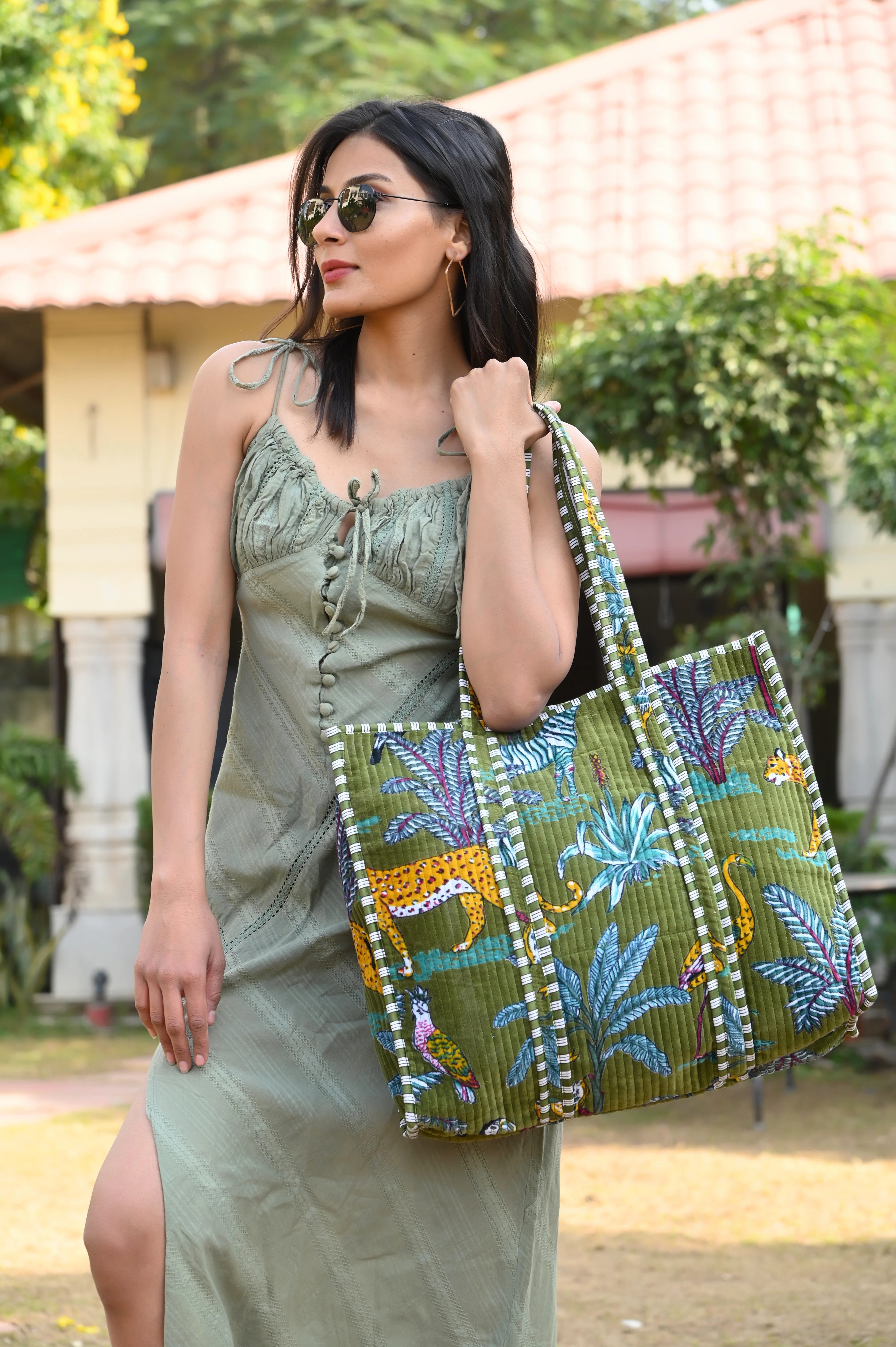 The Jungle Tote in Velvet - Image 167