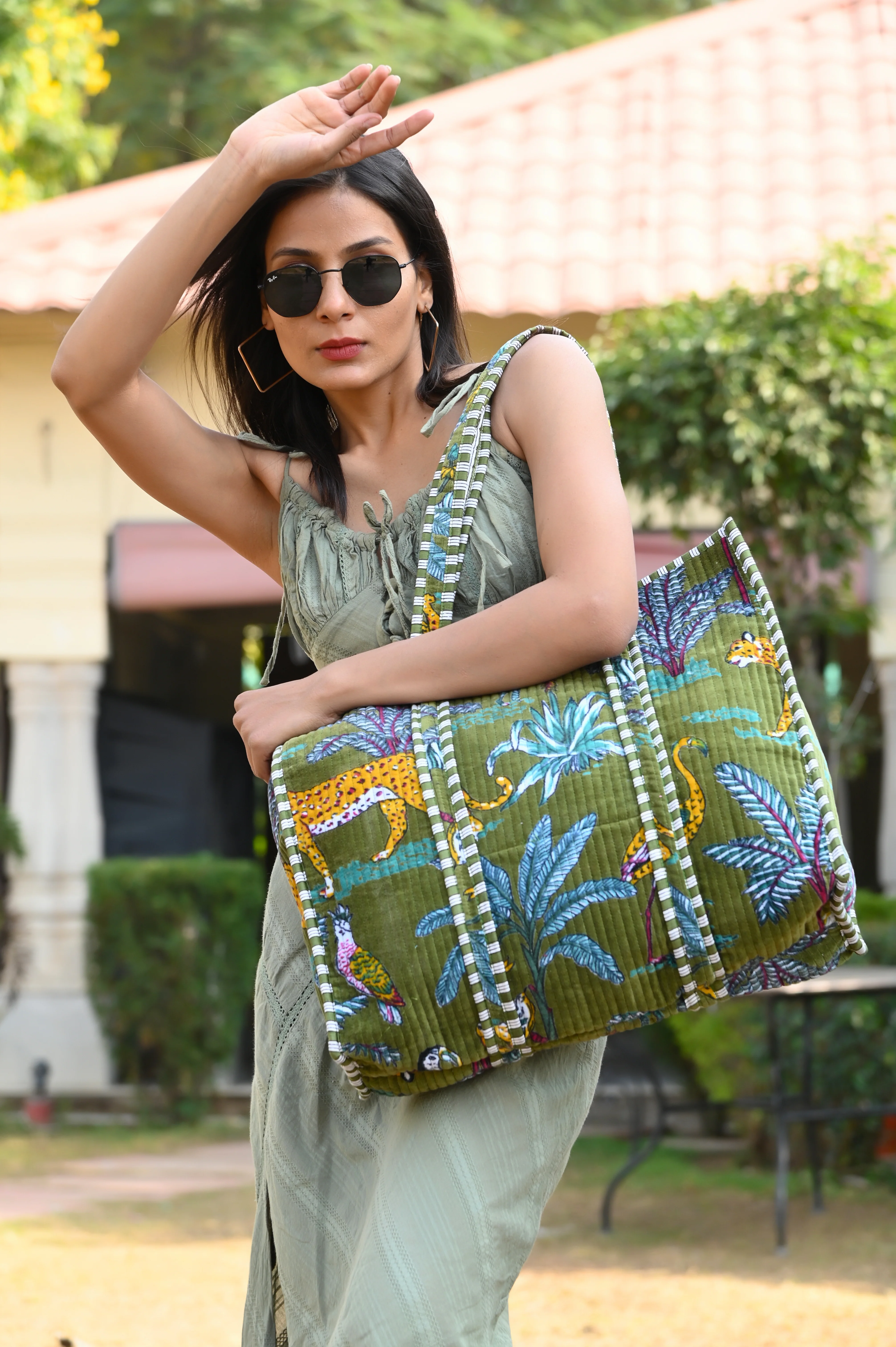 The Jungle Tote in Velvet - Image 173