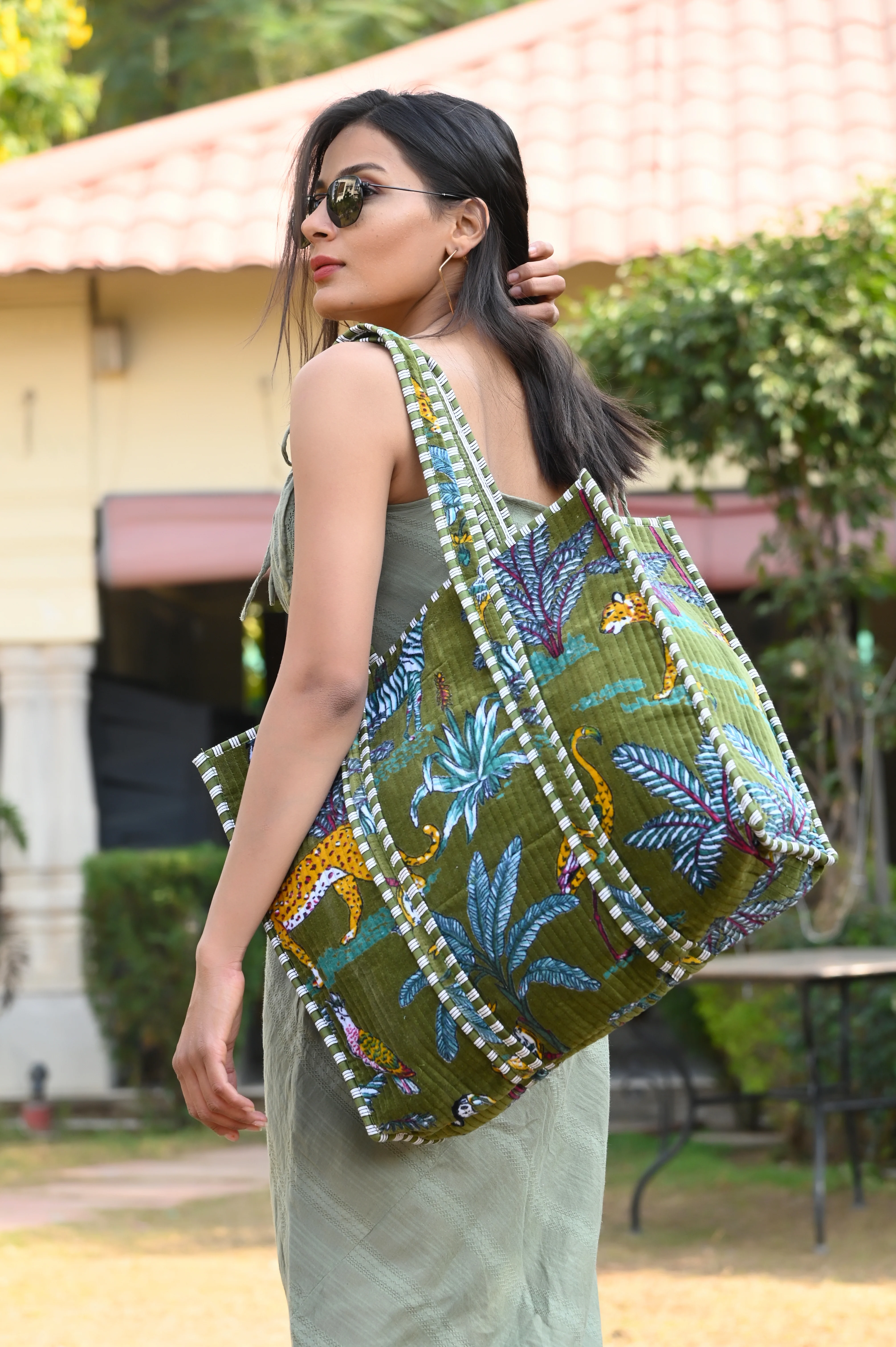 The Jungle Tote in Velvet - Image 175