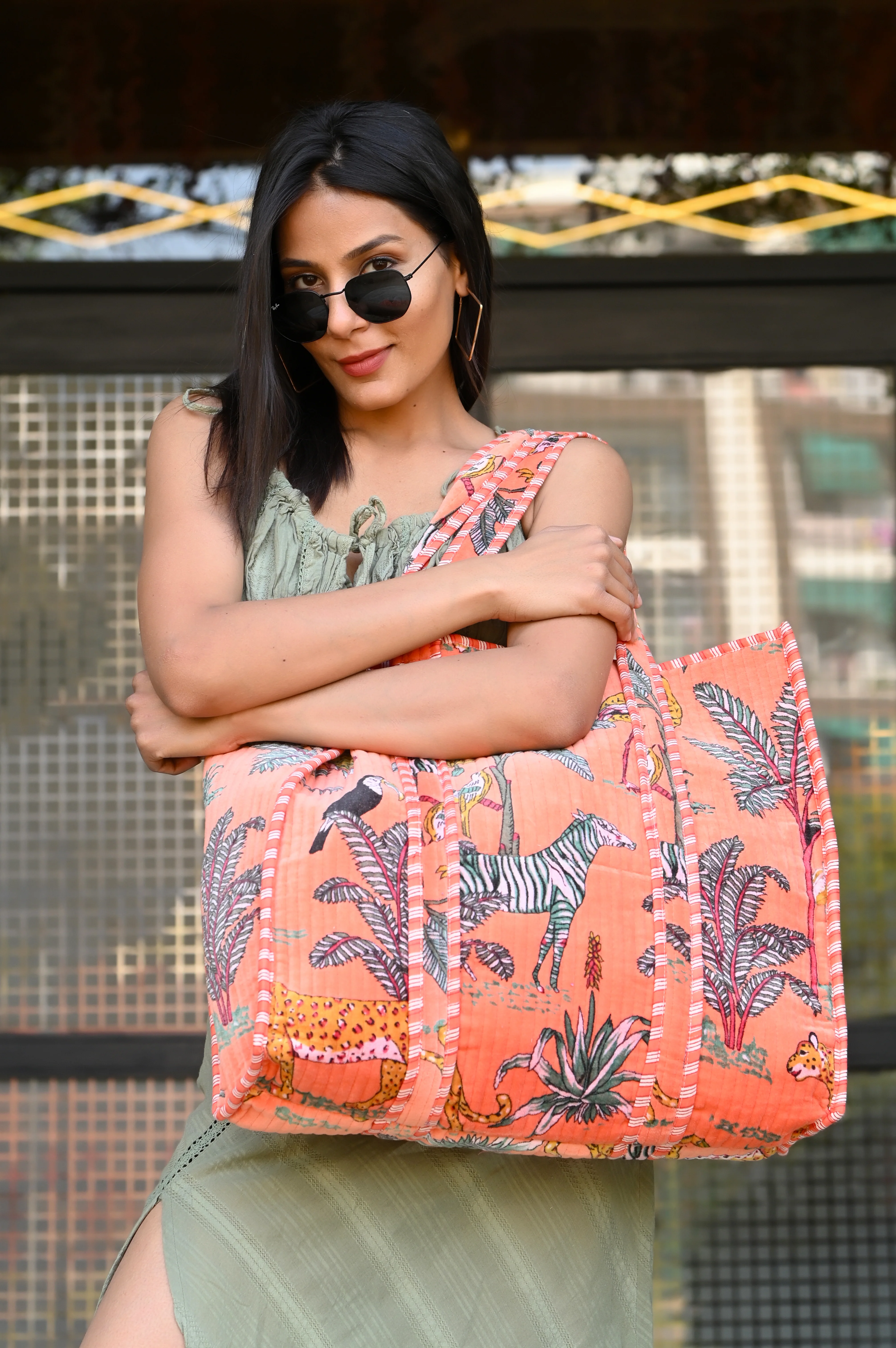 The Jungle Tote in Velvet - Image 189