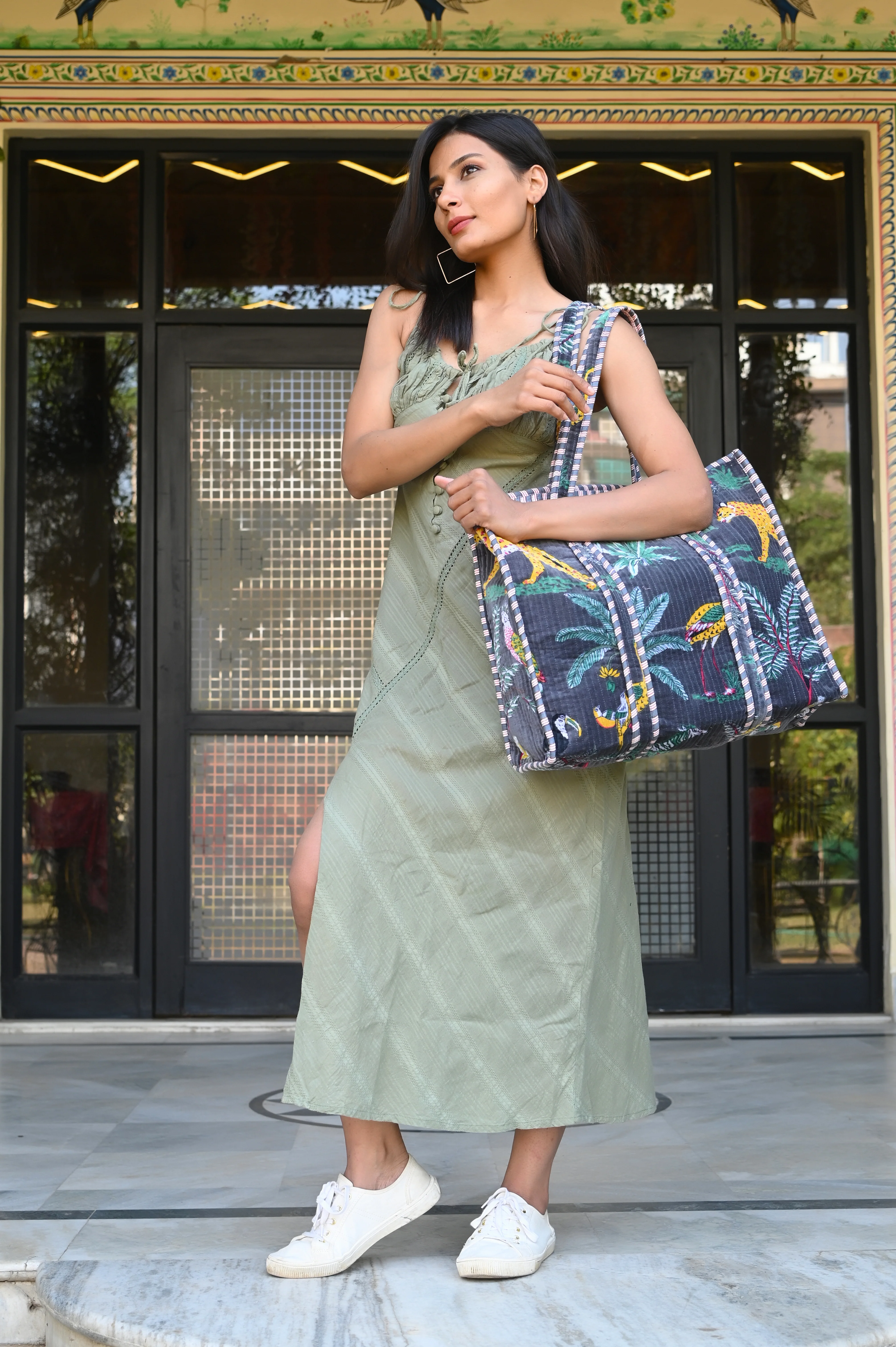 The Jungle Tote in Velvet - Image 198