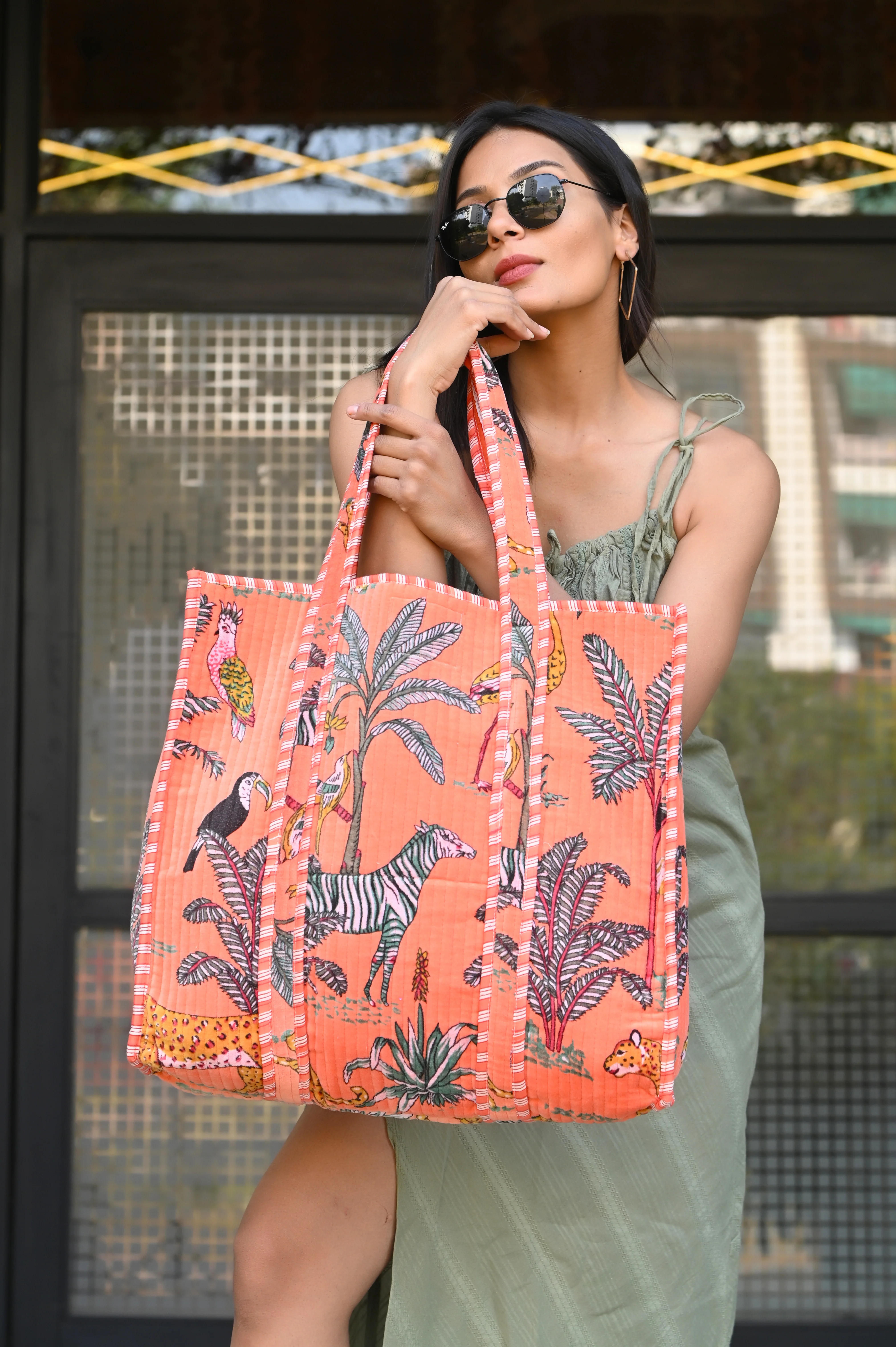 The Jungle Tote in Velvet - Image 202