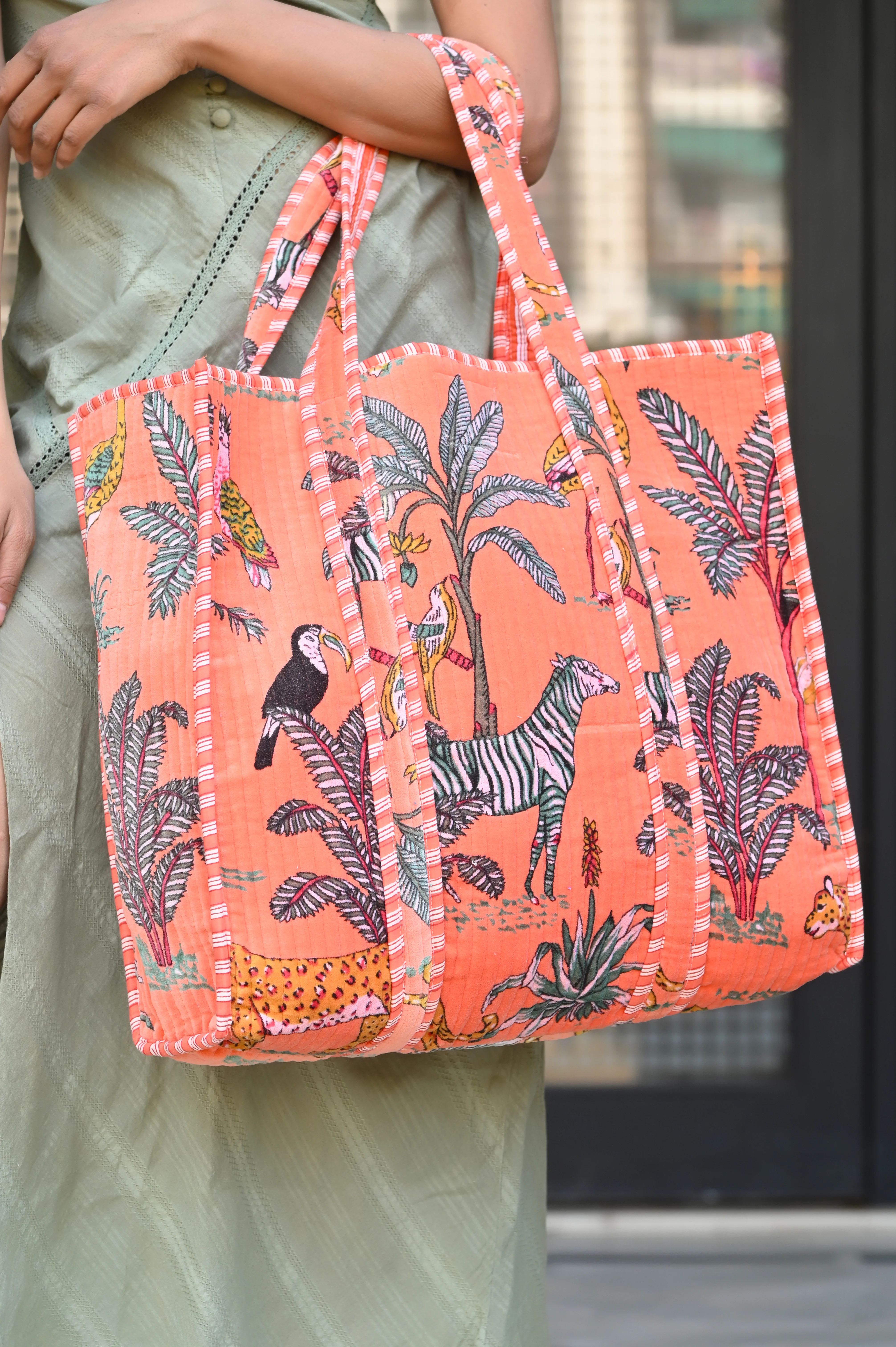 The Jungle Tote in Velvet - Image 226