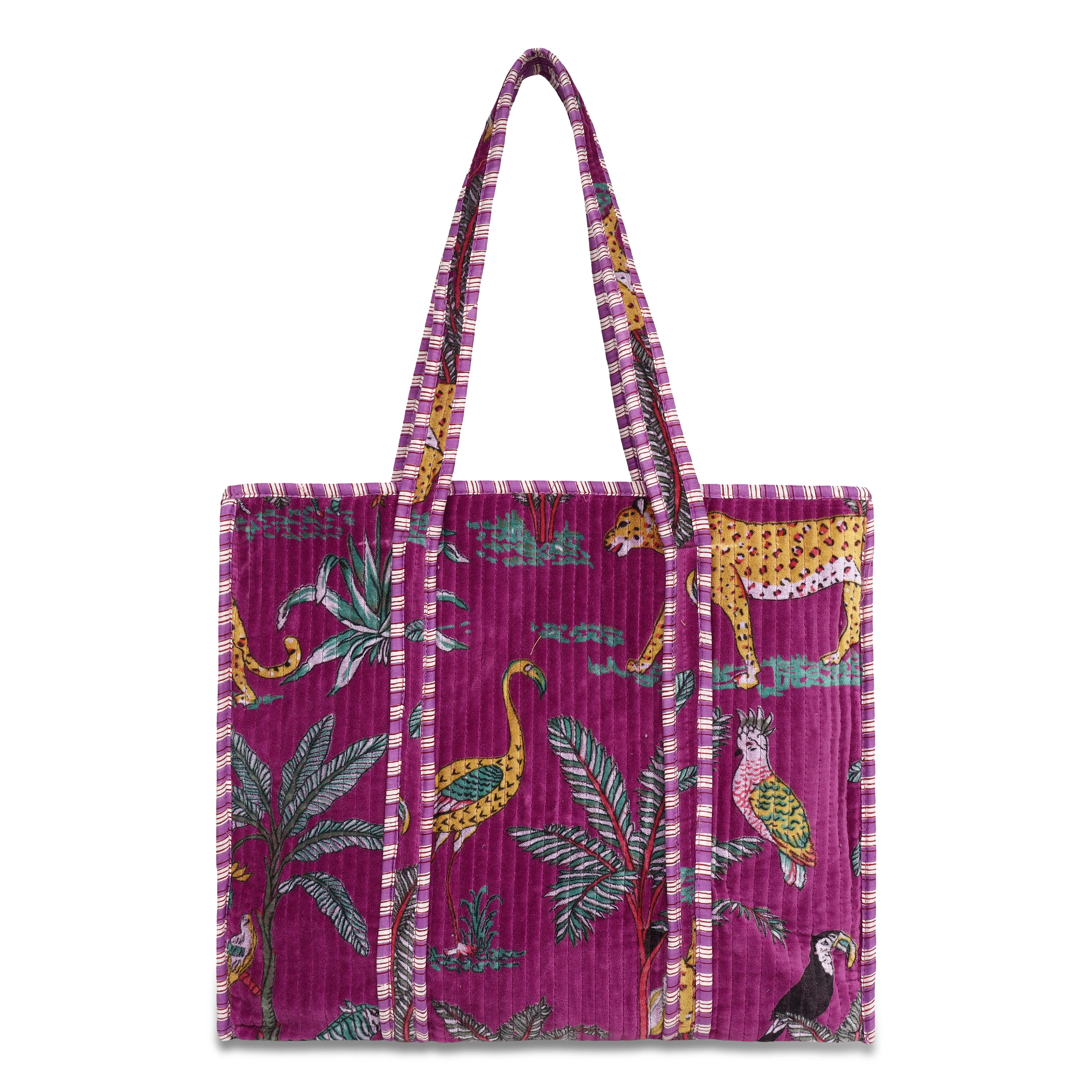 The Jungle Tote in Velvet - Image 3