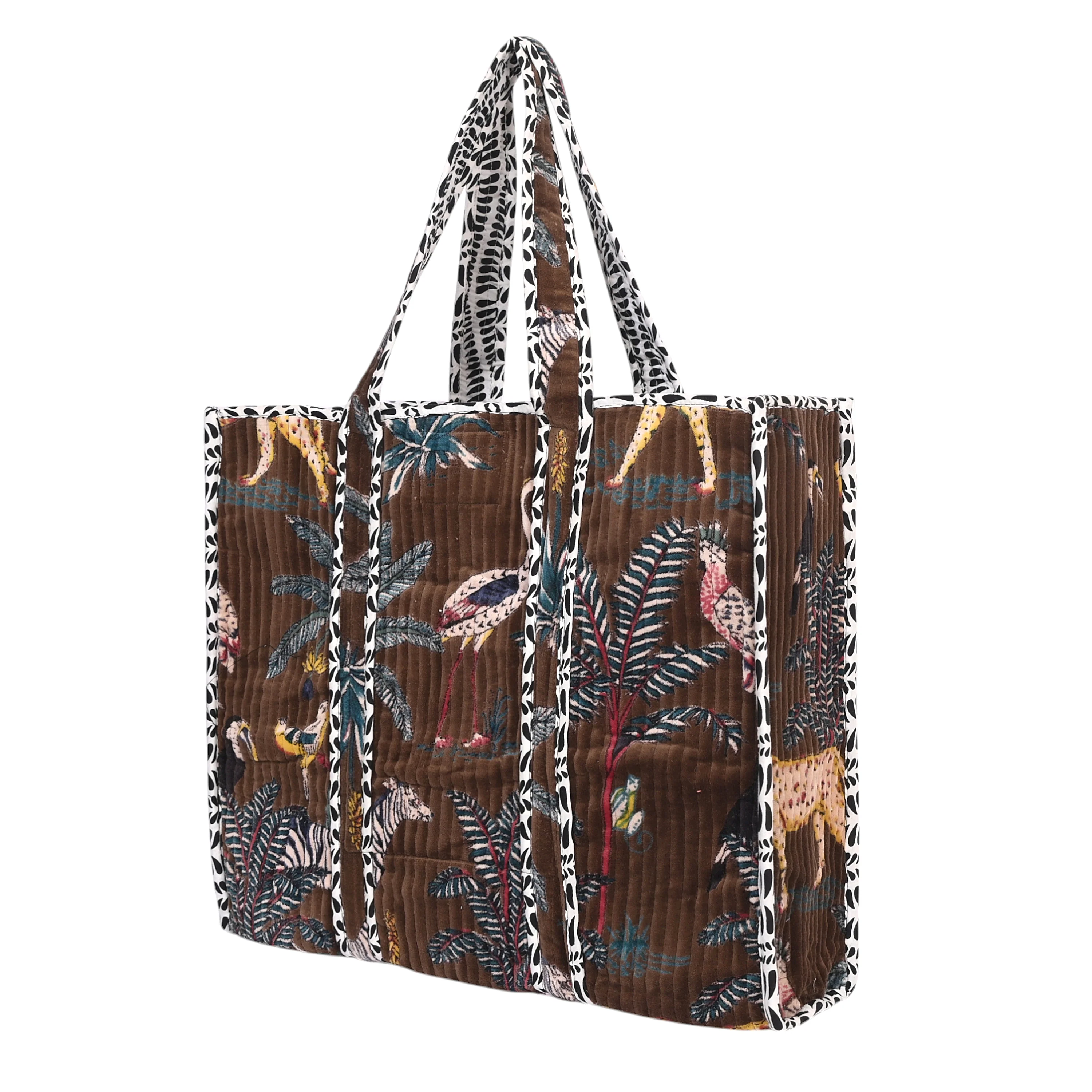 The Jungle Tote in Velvet - Image 61