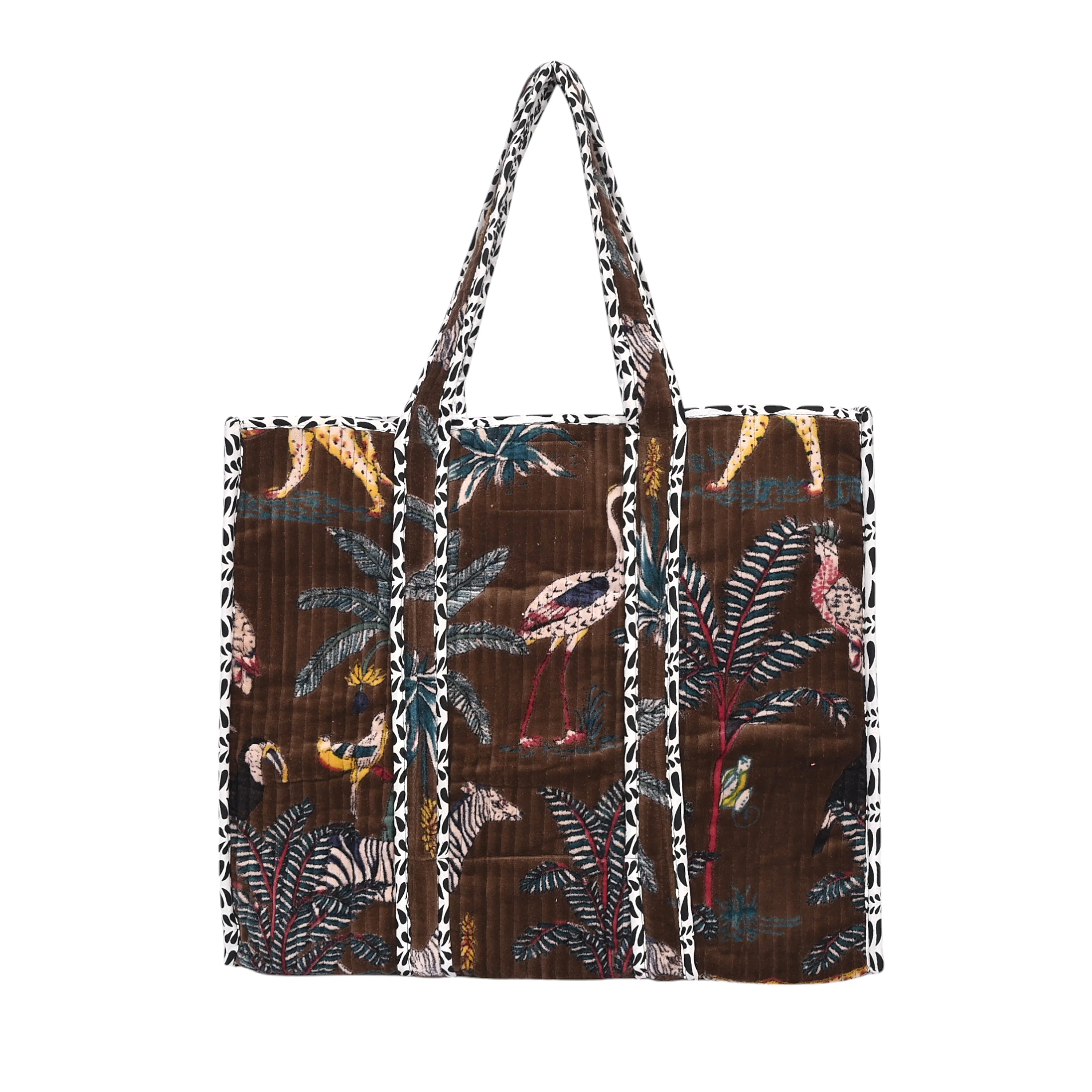 The Jungle Tote in Velvet - Image 62