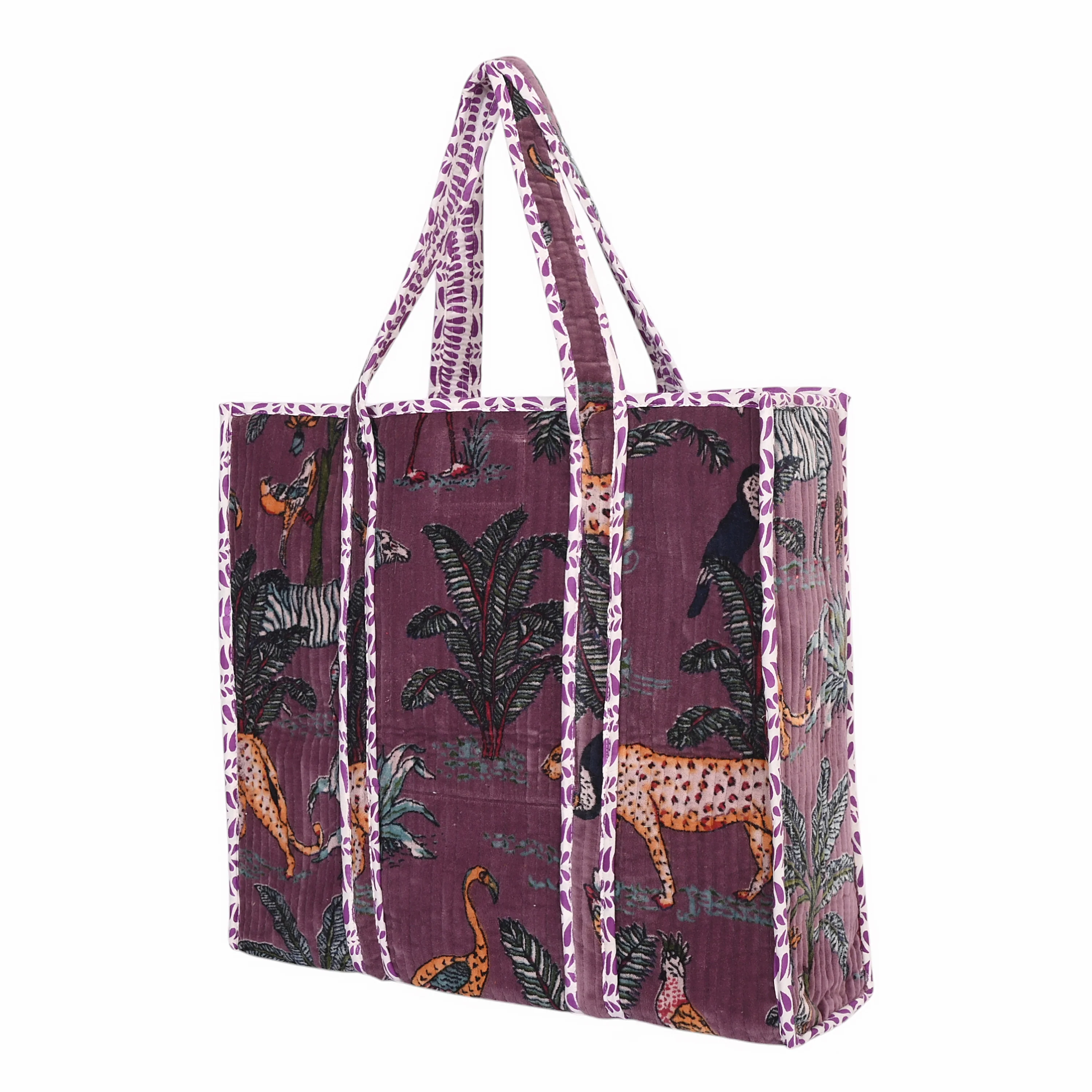 The Jungle Tote in Velvet - Image 68