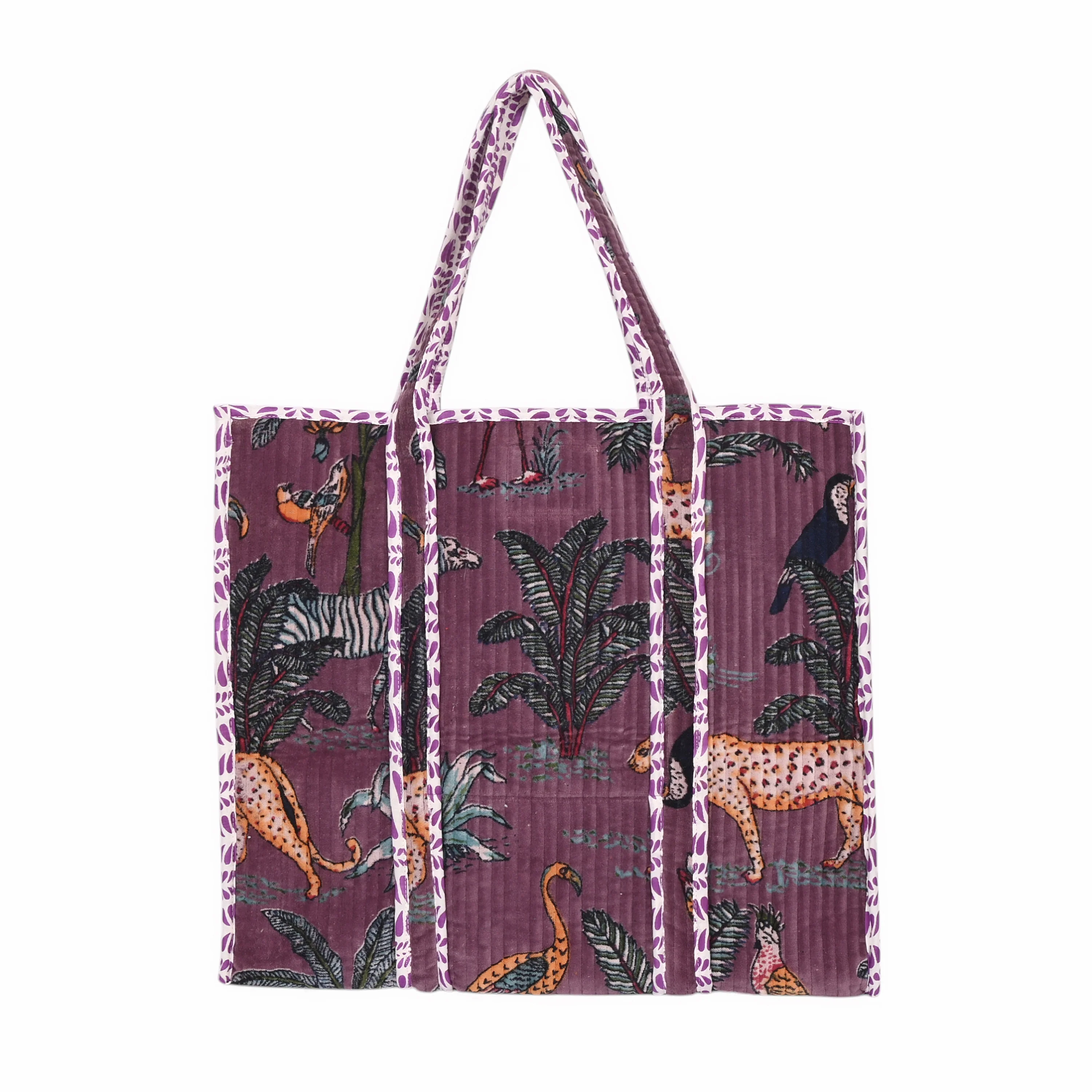 The Jungle Tote in Velvet - Image 69