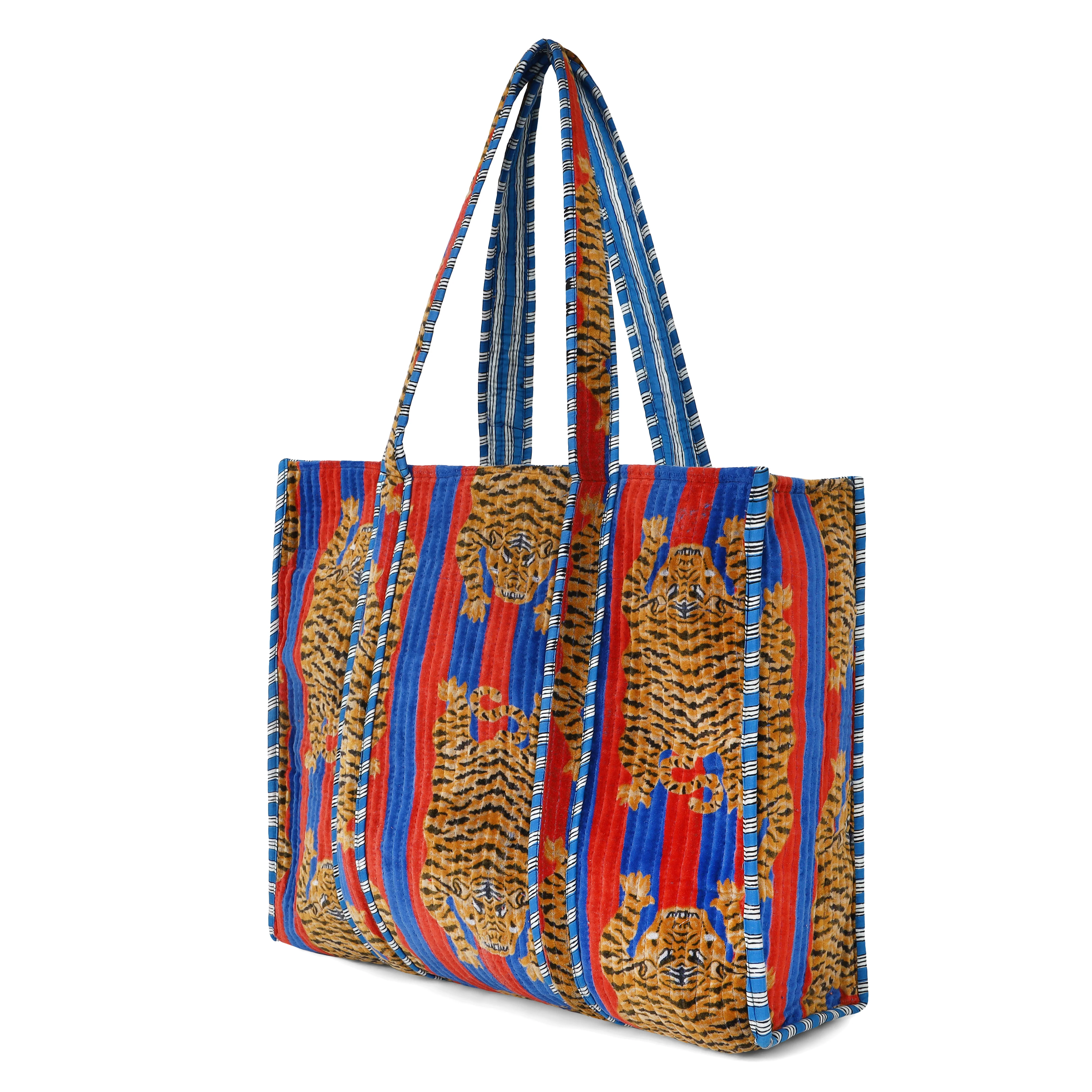 The Tibetan Tiger Tote in Velvet - Image 12