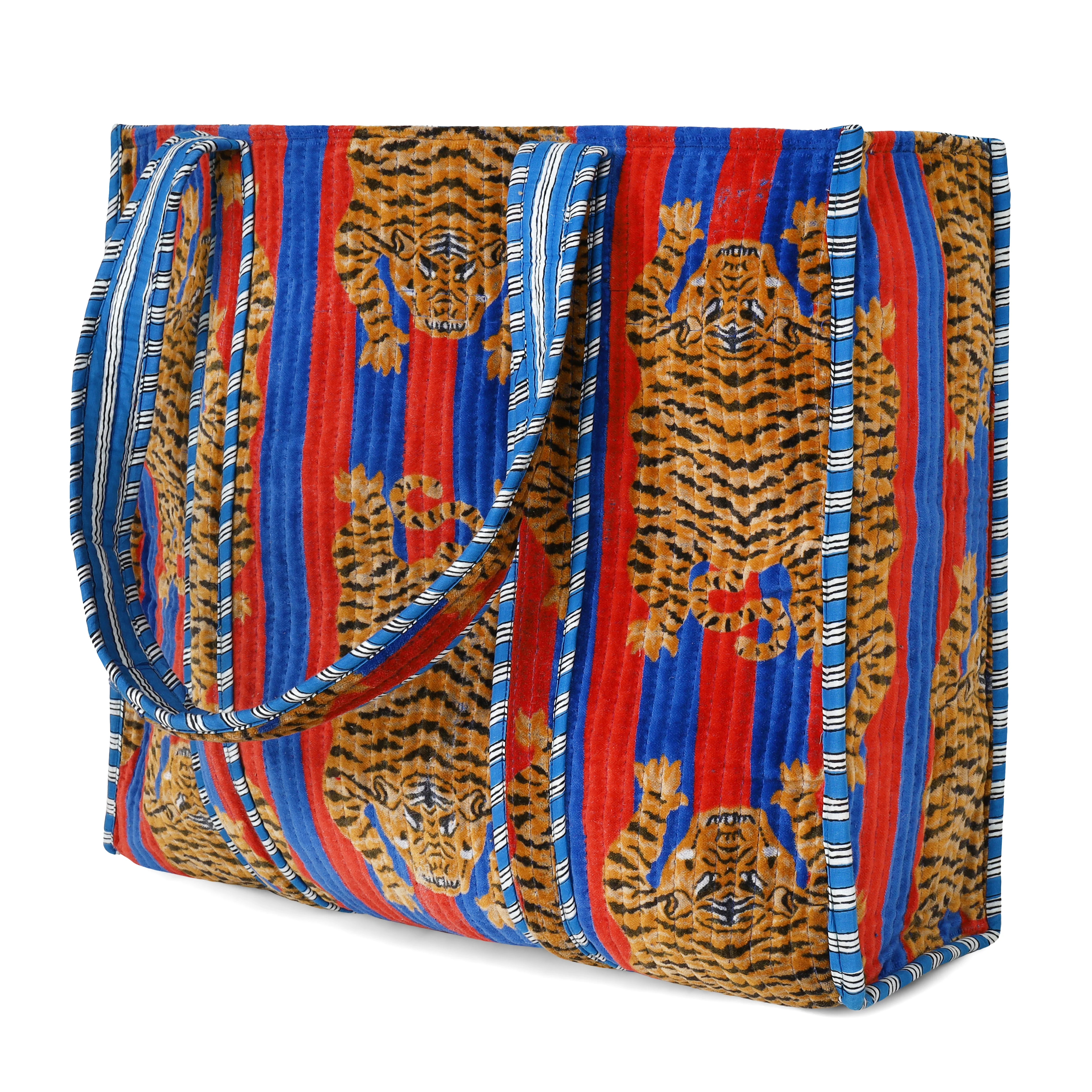 The Tibetan Tiger Tote in Velvet - Image 14