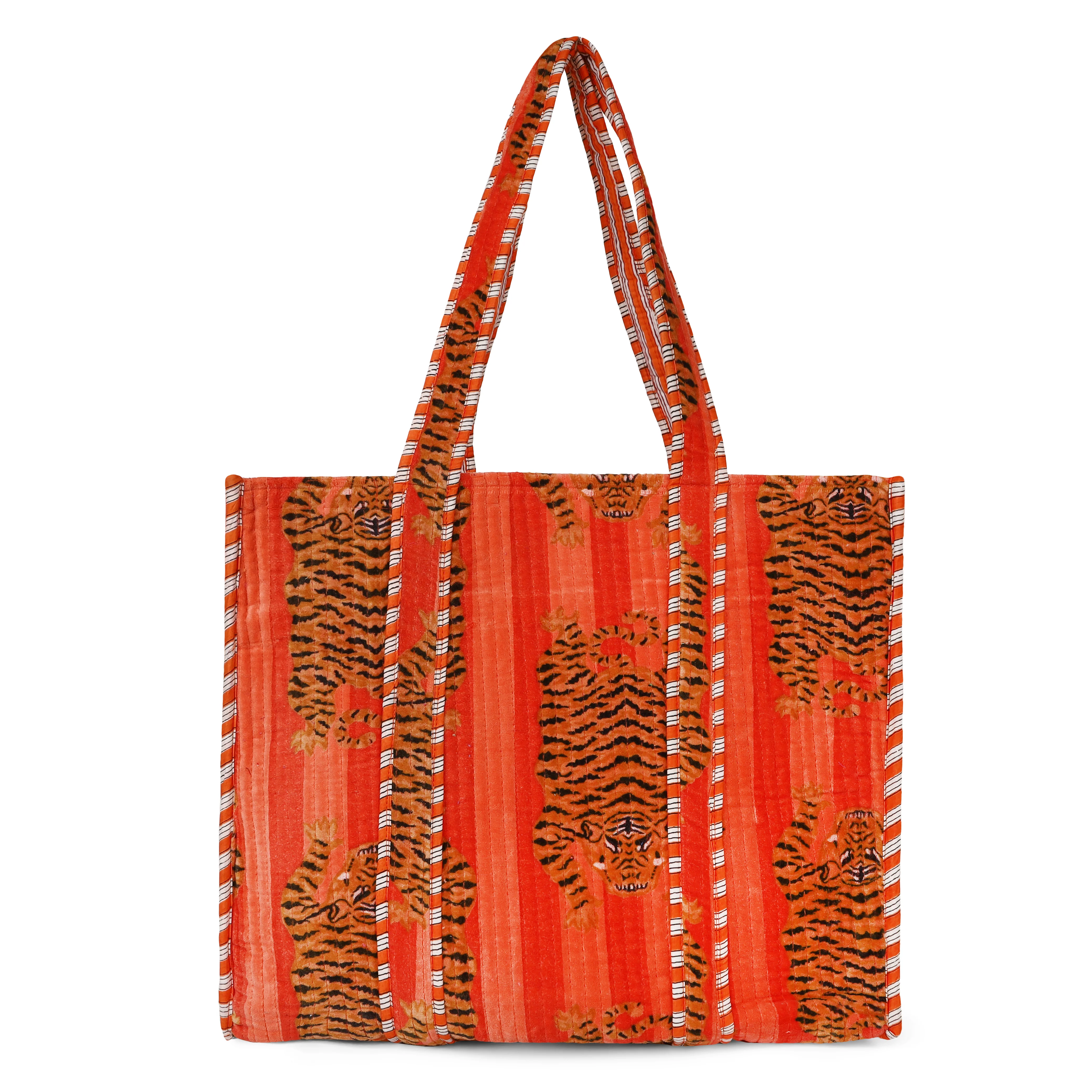 The Tibetan Tiger Tote in Velvet - Image 18