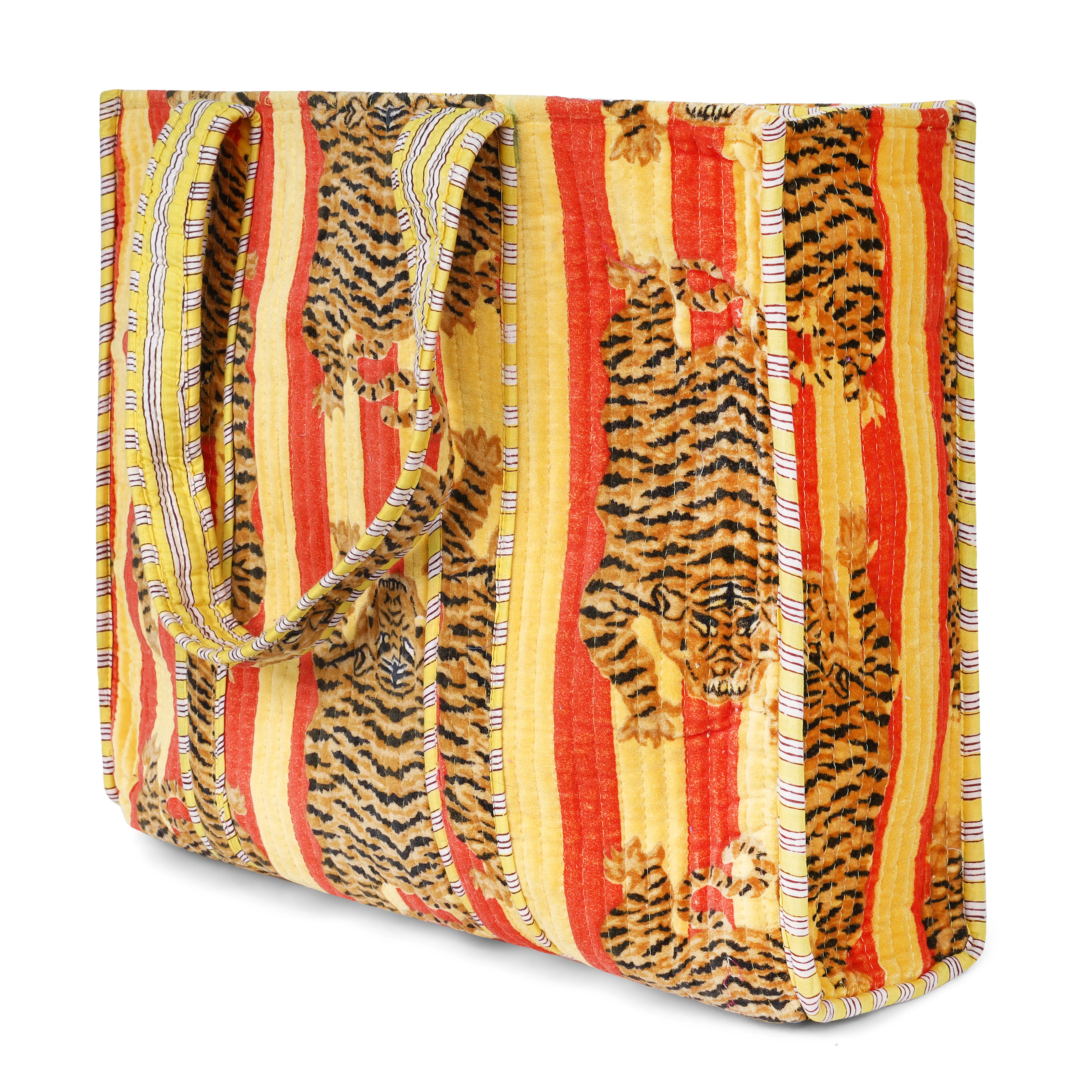 The Tibetan Tiger Tote in Velvet - Image 20