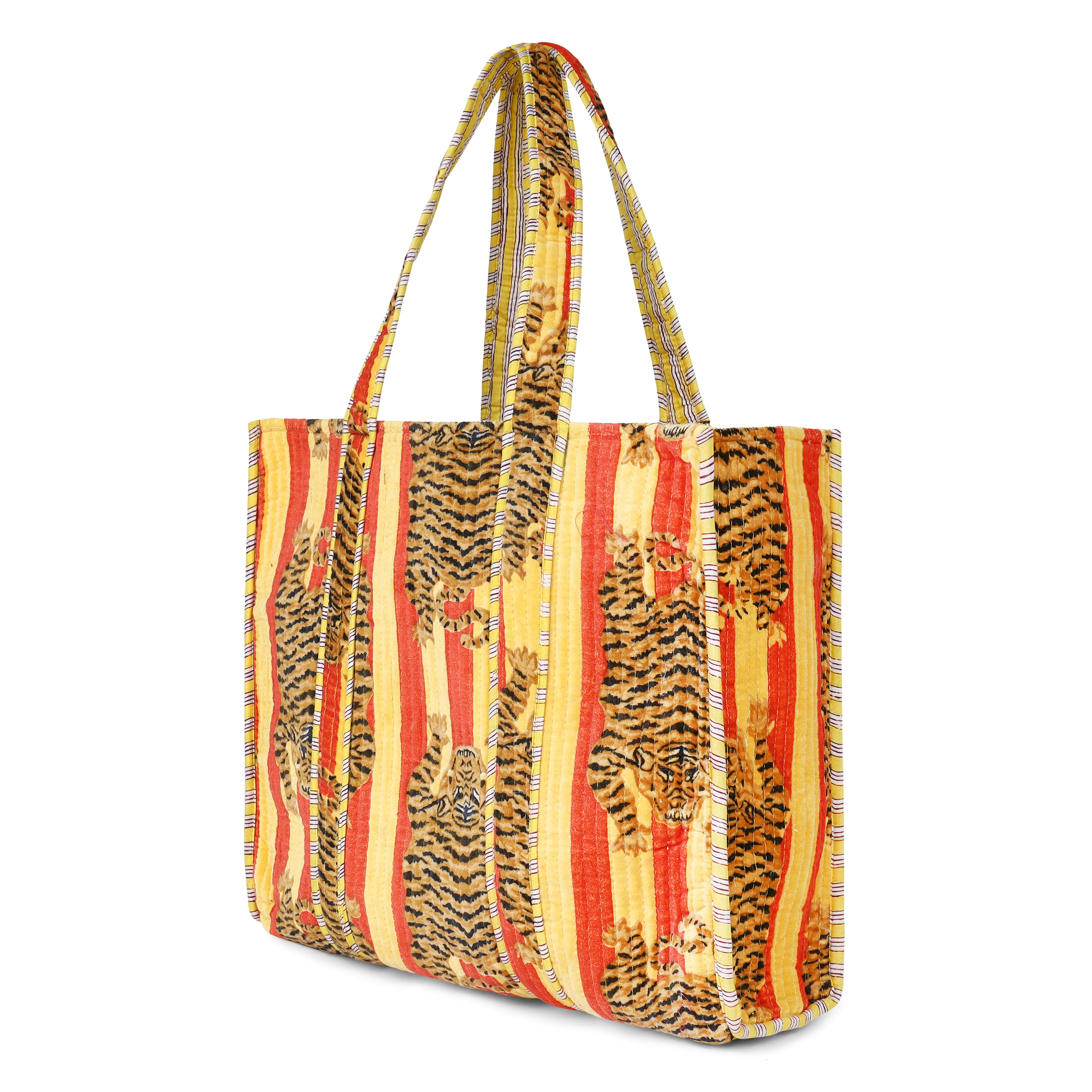 The Tibetan Tiger Tote in Velvet - Image 21