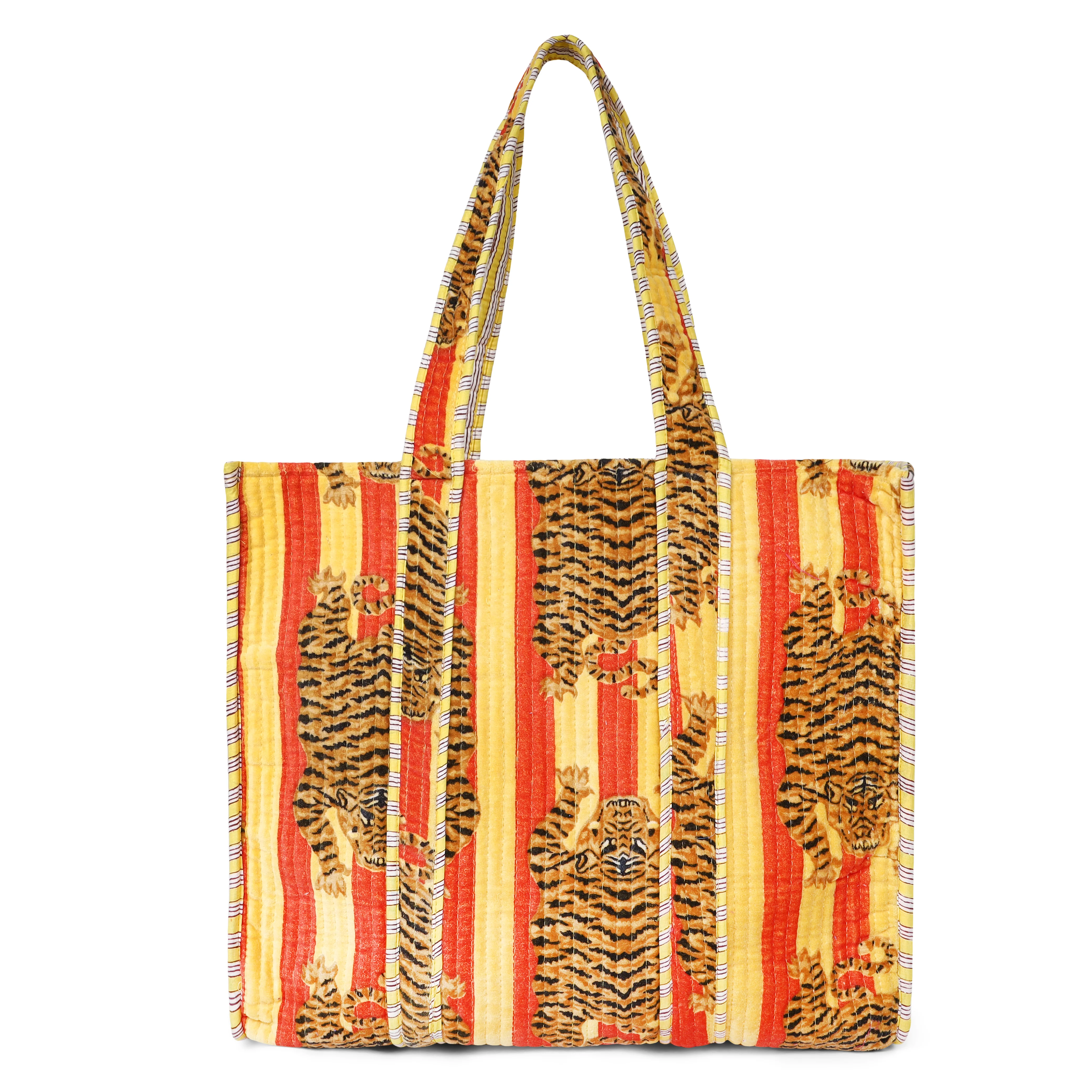 The Tibetan Tiger Tote in Velvet - Image 22