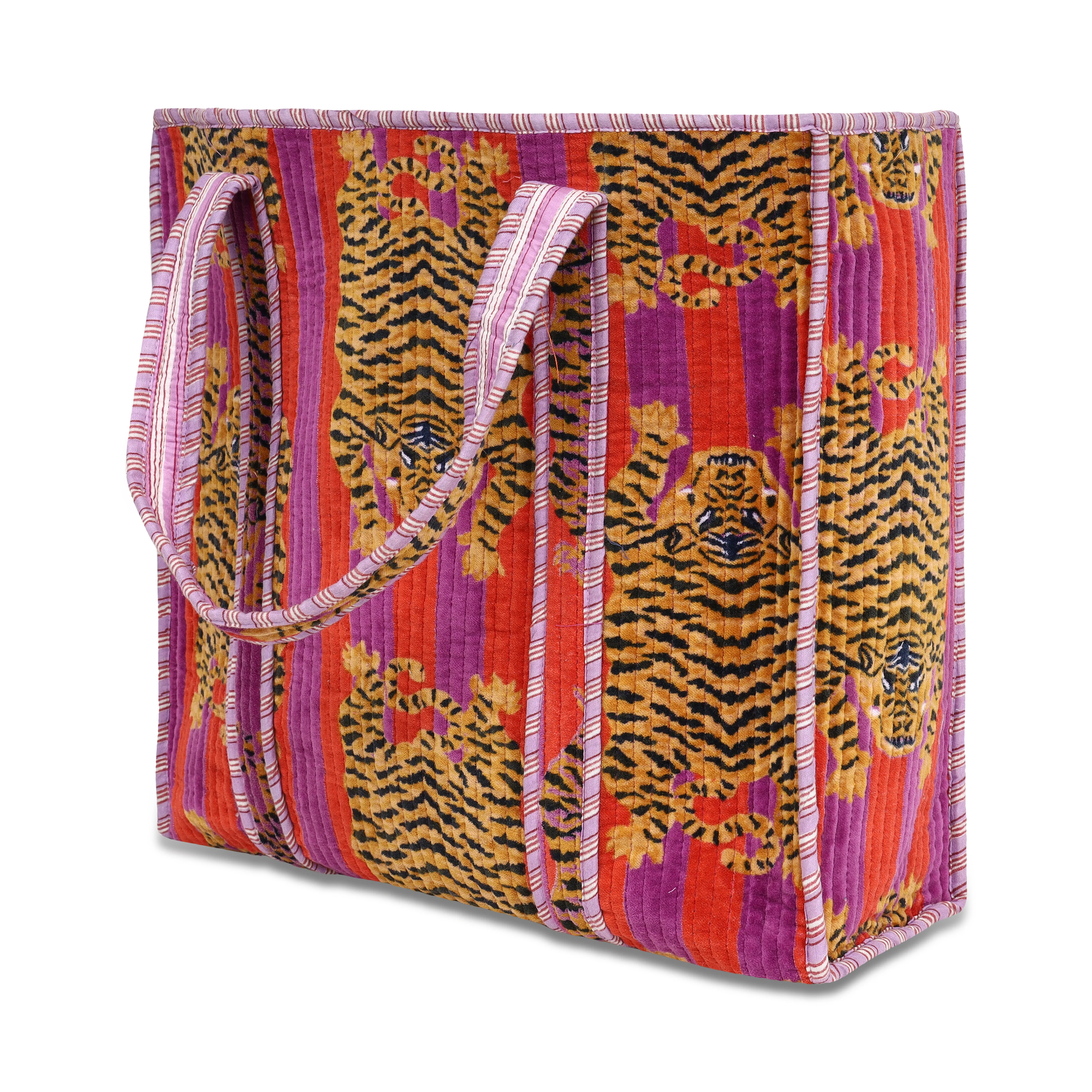 The Tibetan Tiger Tote in Velvet - Image 27