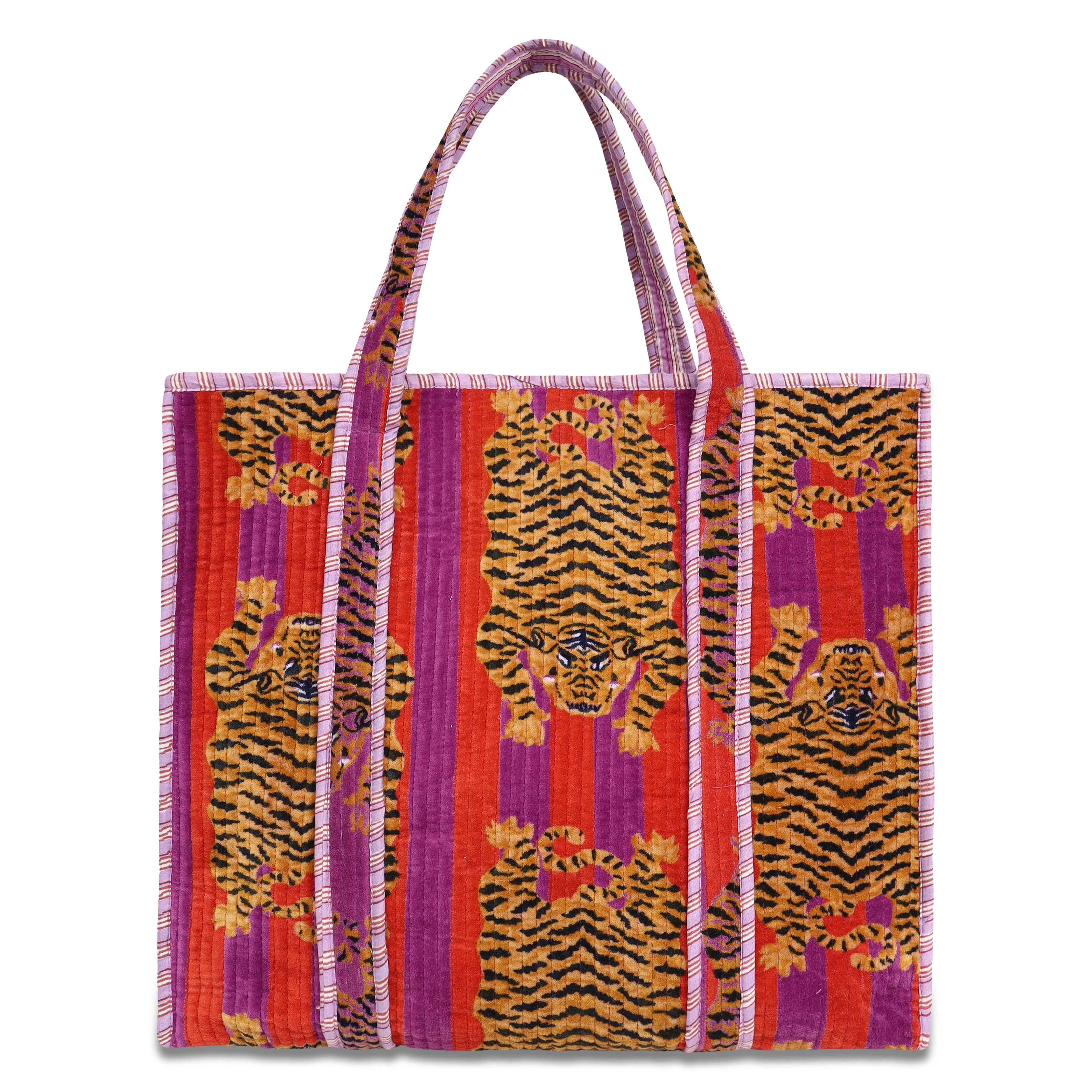 The Tibetan Tiger Tote in Velvet - Image 28