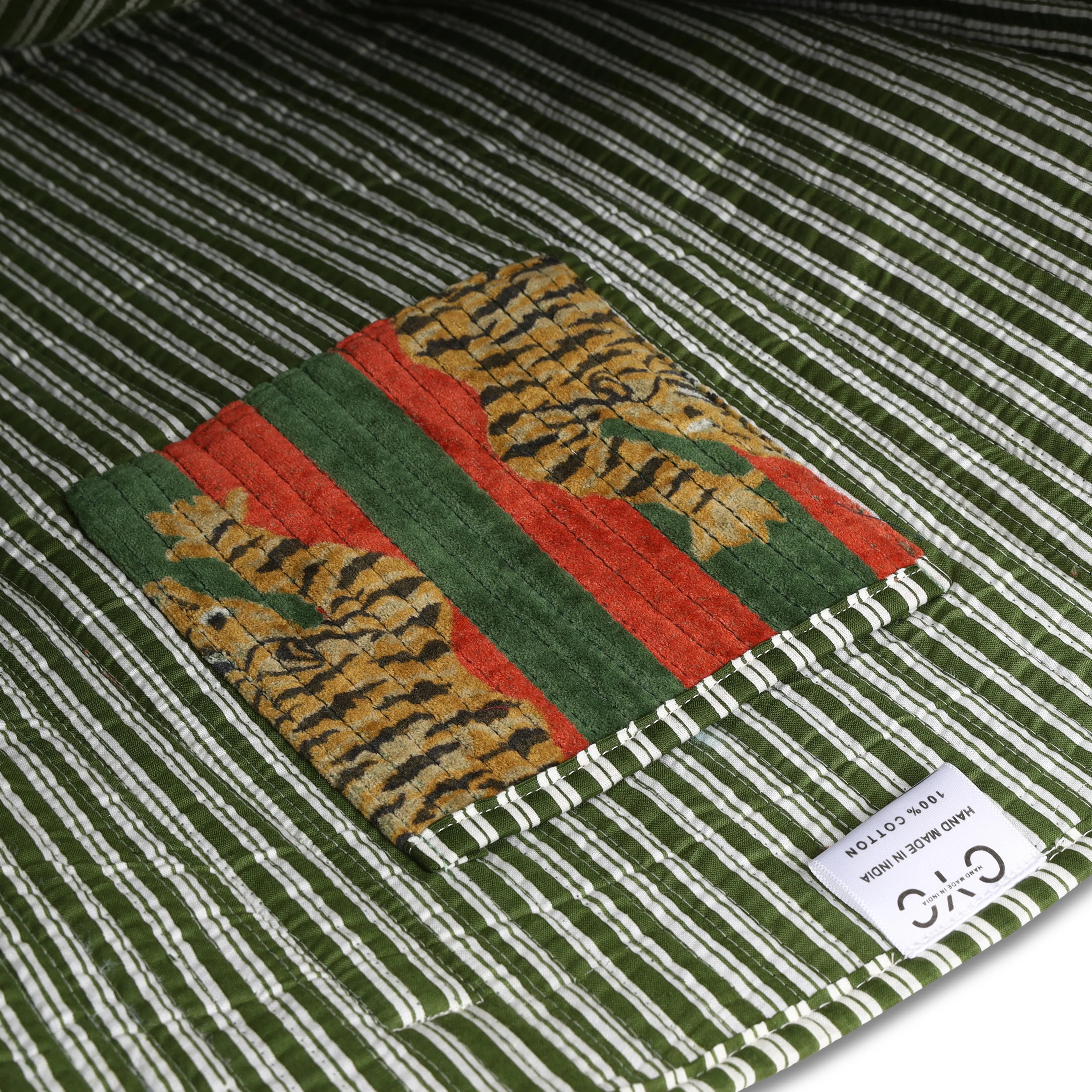 The Tibetan Tiger Tote in Velvet - Image 32