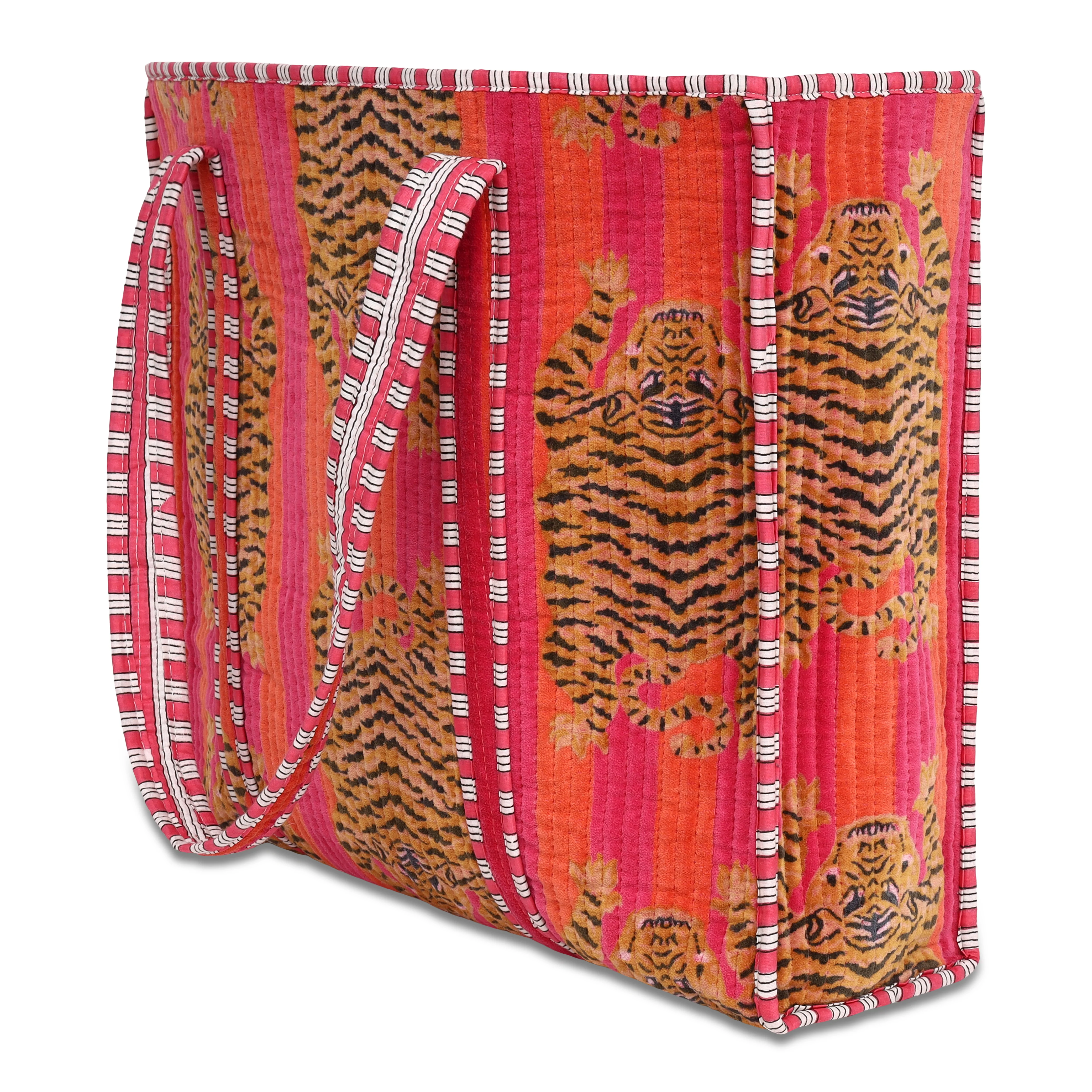 The Tibetan Tiger Tote in Velvet - Image 33