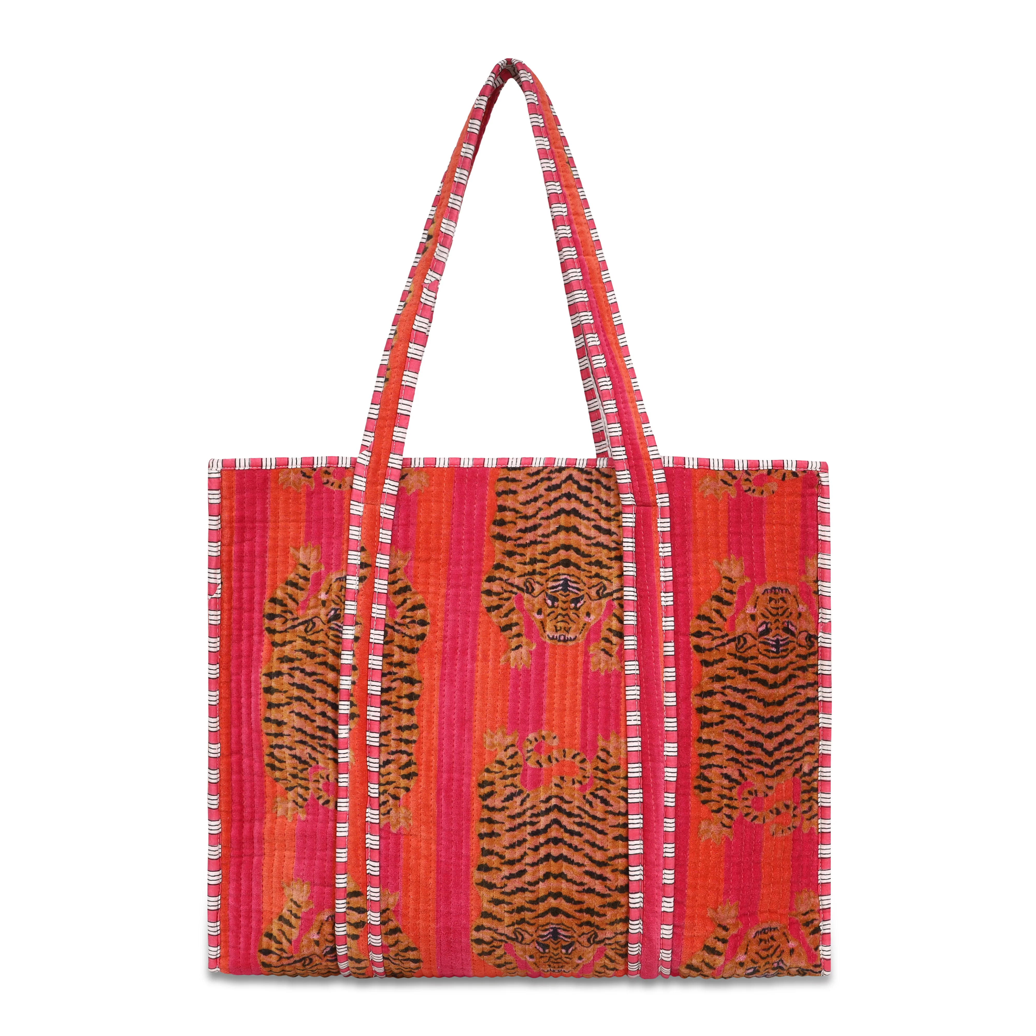 The Tibetan Tiger Tote in Velvet - Image 34