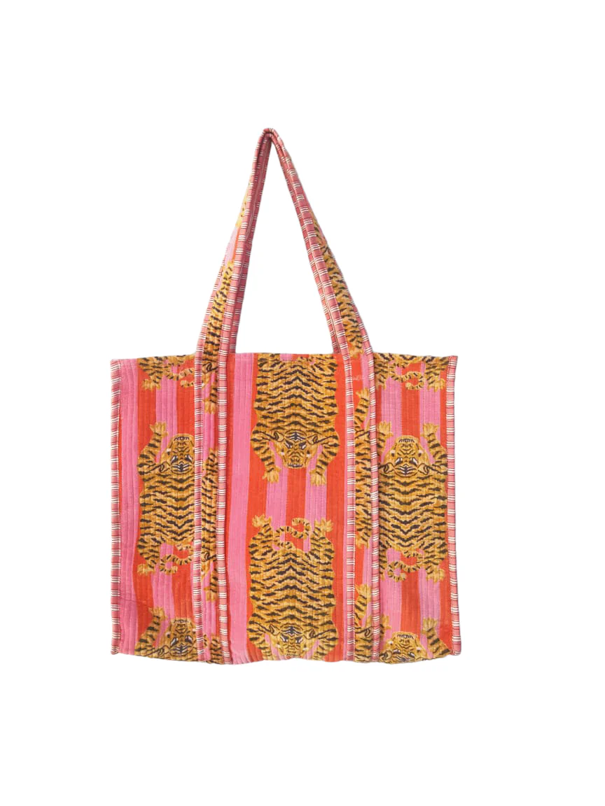 The Tibetan Tiger Tote in Velvet - Image 8